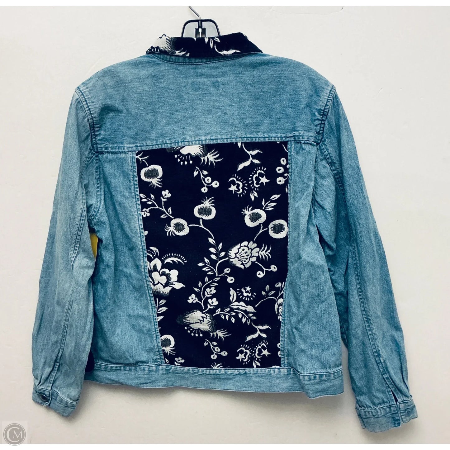 Jacket Shirt By Christopher And Banks In Blue Denim, Size: S