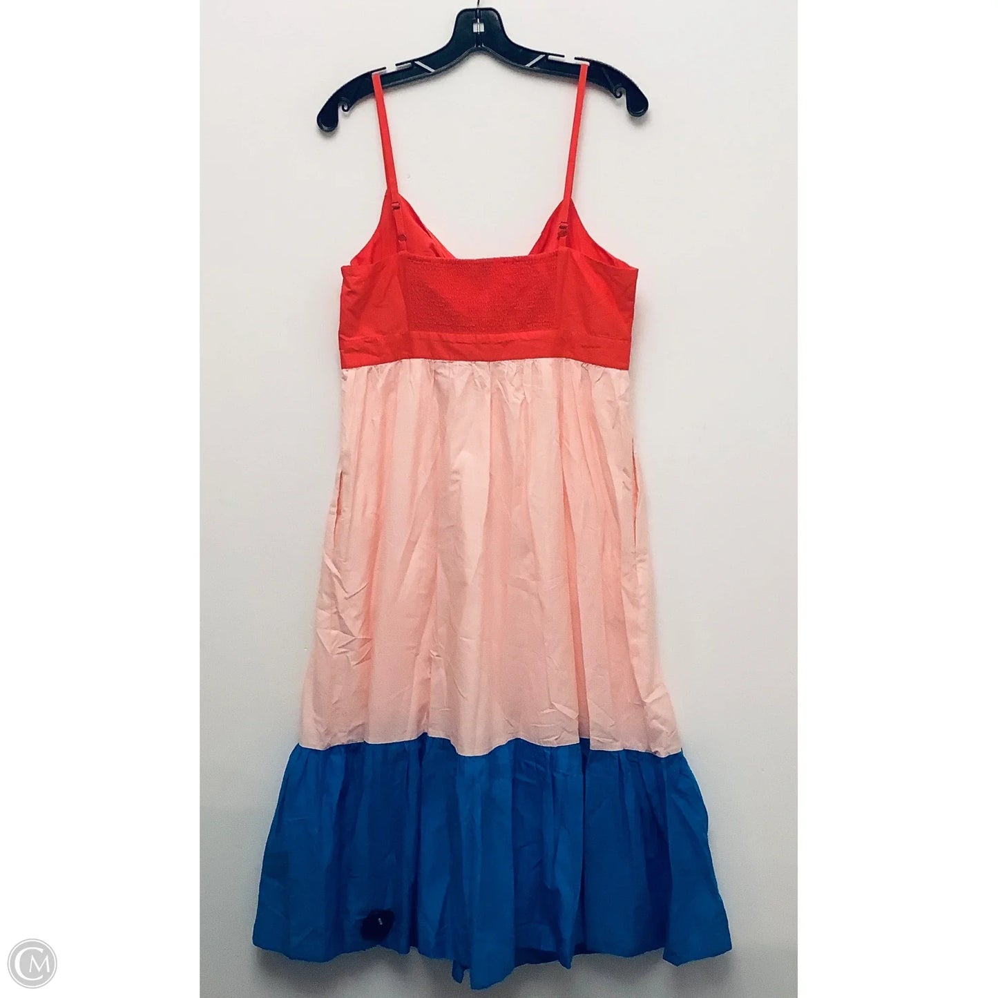 Dress Casual Maxi By J. Crew In Multi-colored, Size: L