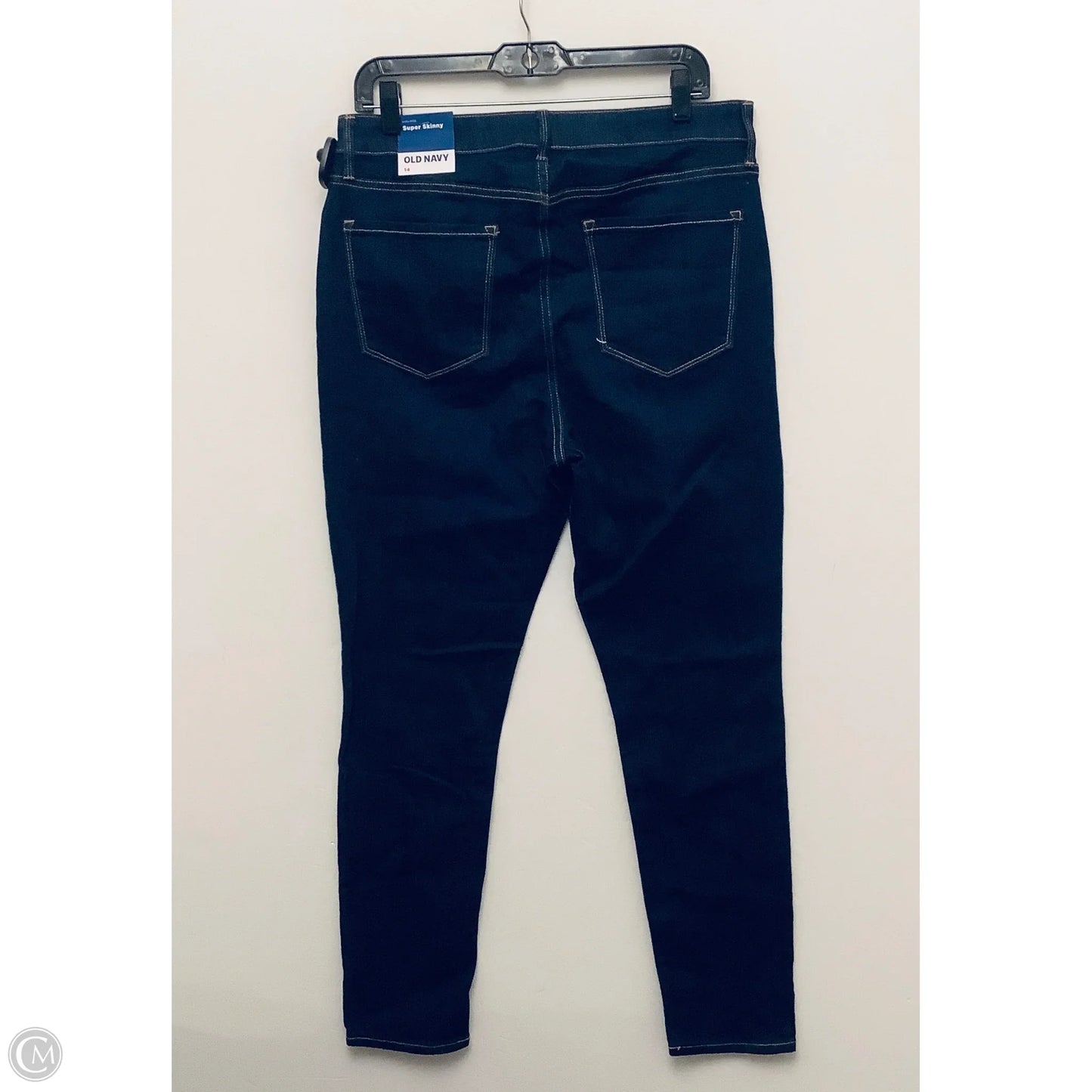 Jeans Skinny By Old Navy In Blue Denim, Size: 14