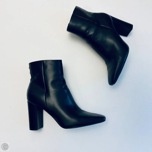 Boots Ankle Heels By Nine West In Black, Size: 9