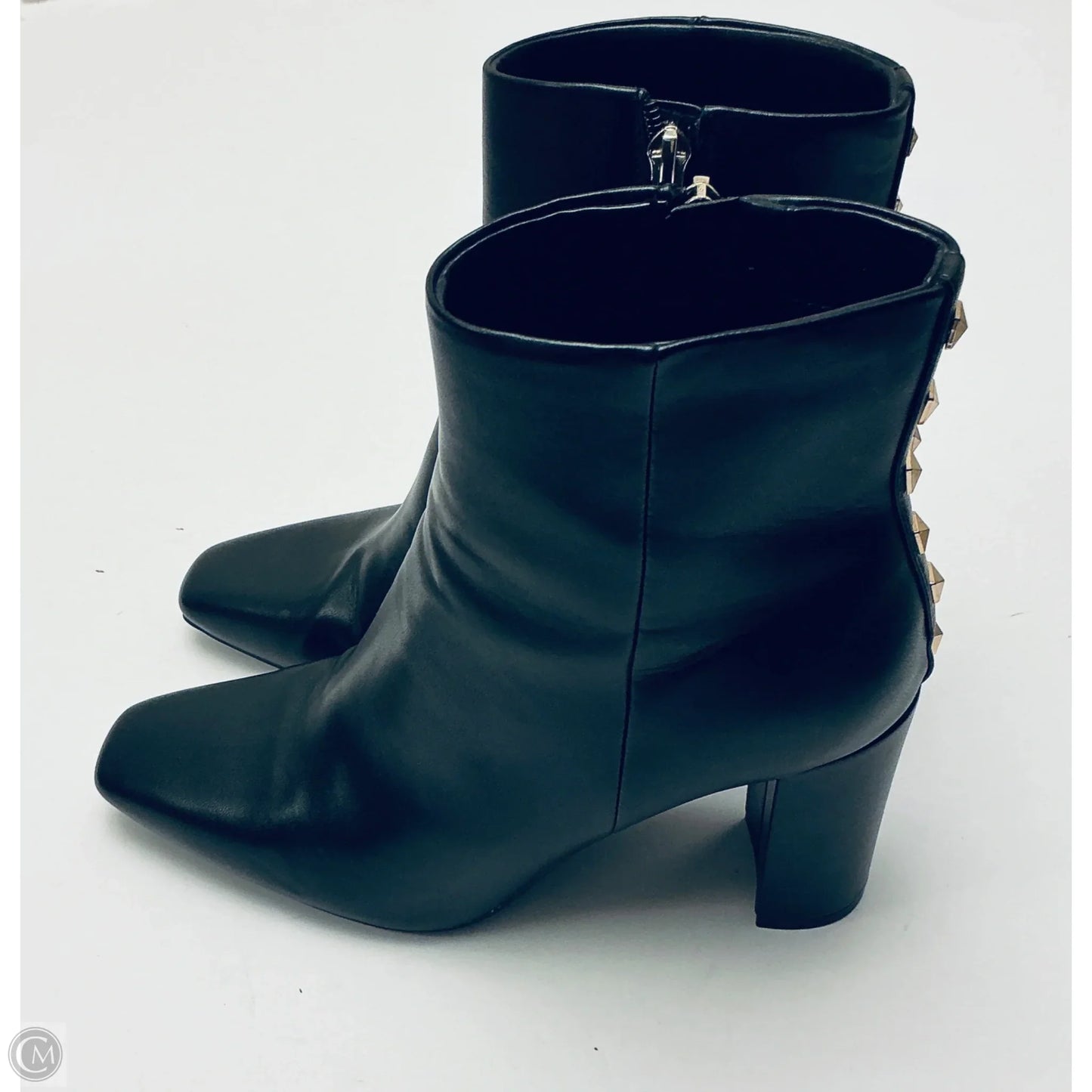 Boots Ankle Heels By Nine West In Black, Size: 9
