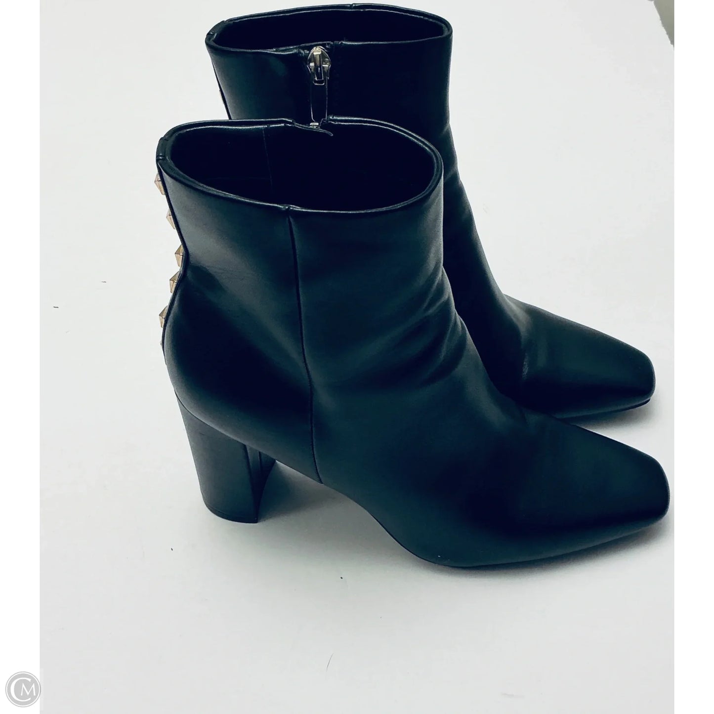 Boots Ankle Heels By Nine West In Black, Size: 9