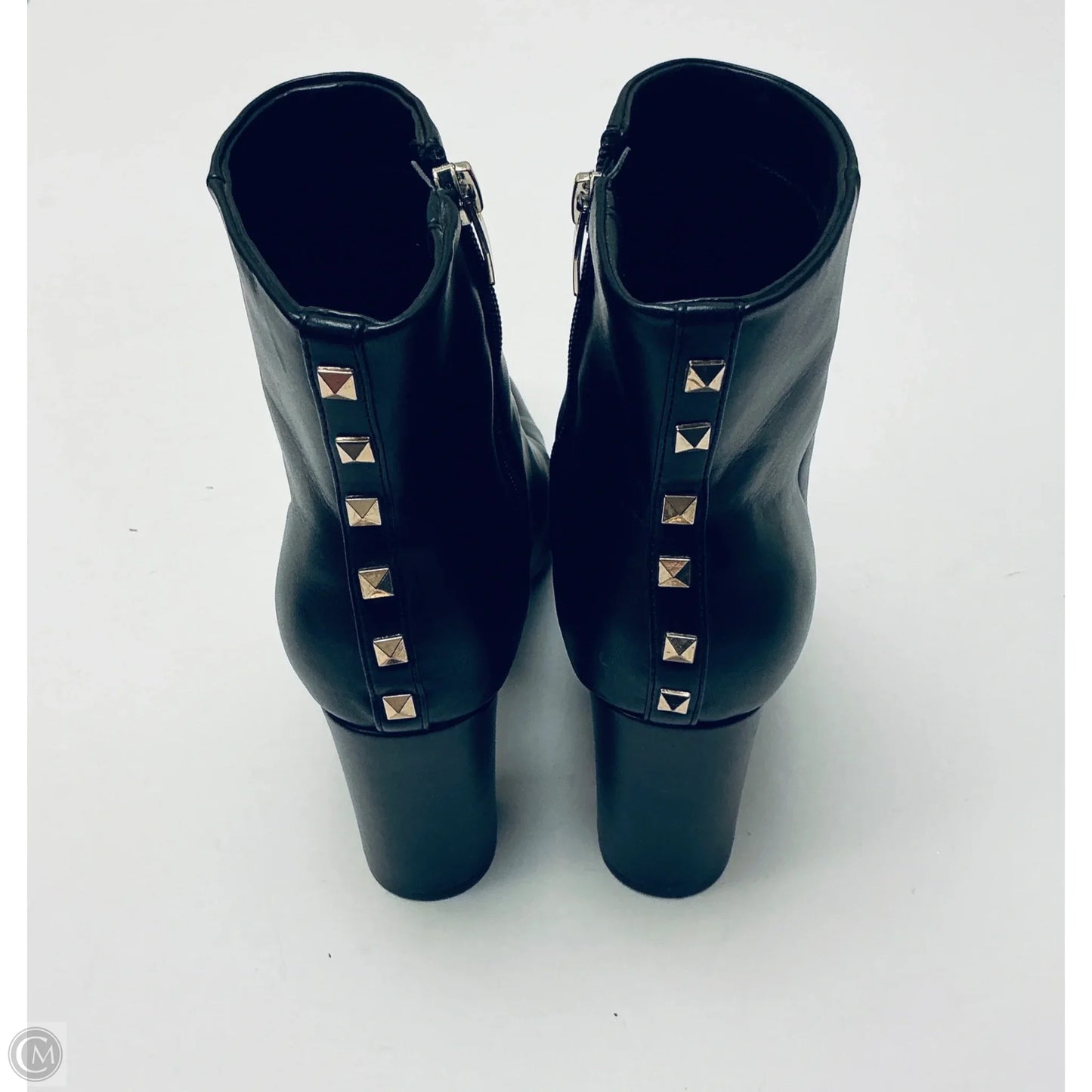Boots Ankle Heels By Nine West In Black, Size: 9