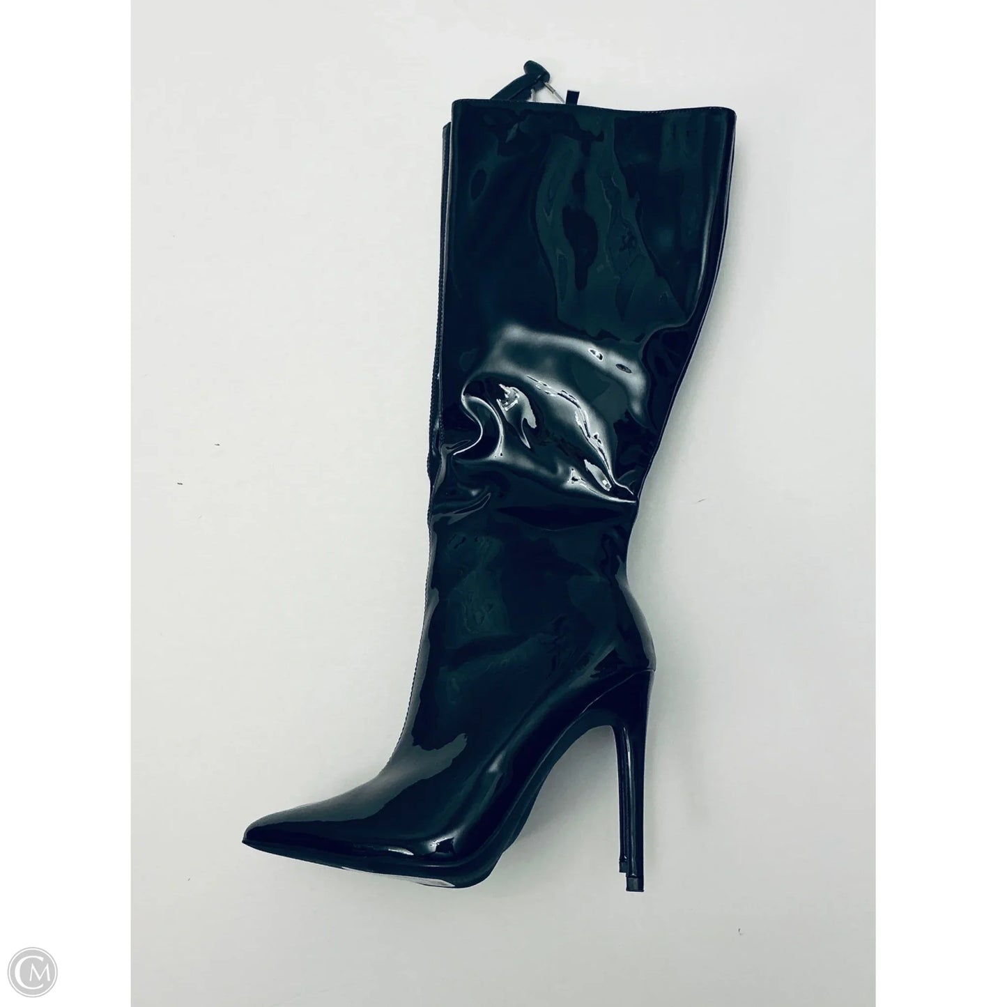 Boots Knee Heels By Fashion Nova In Black, Size: 7.5