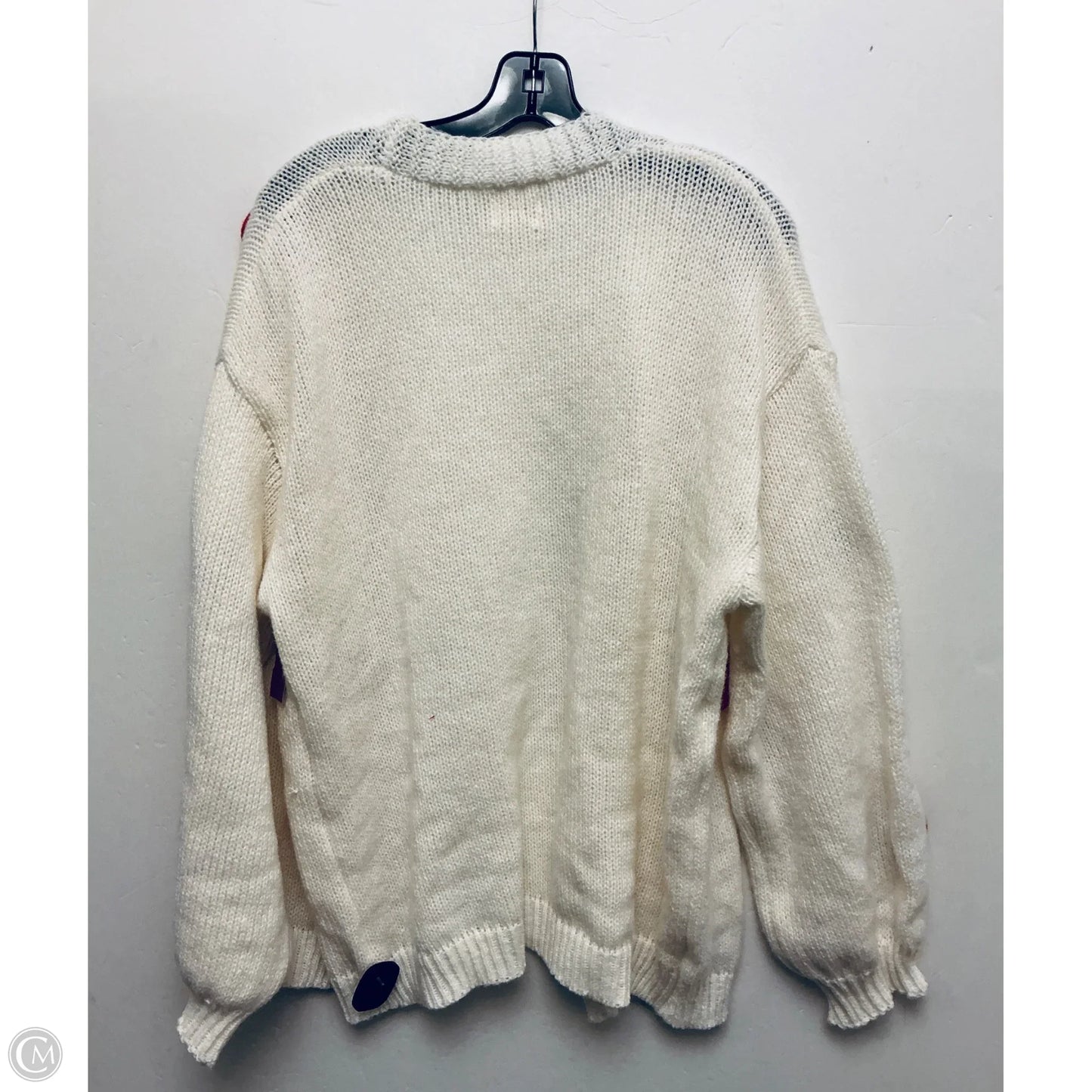 Sweater Cardigan By Bibi In Cream, Size: Xl
