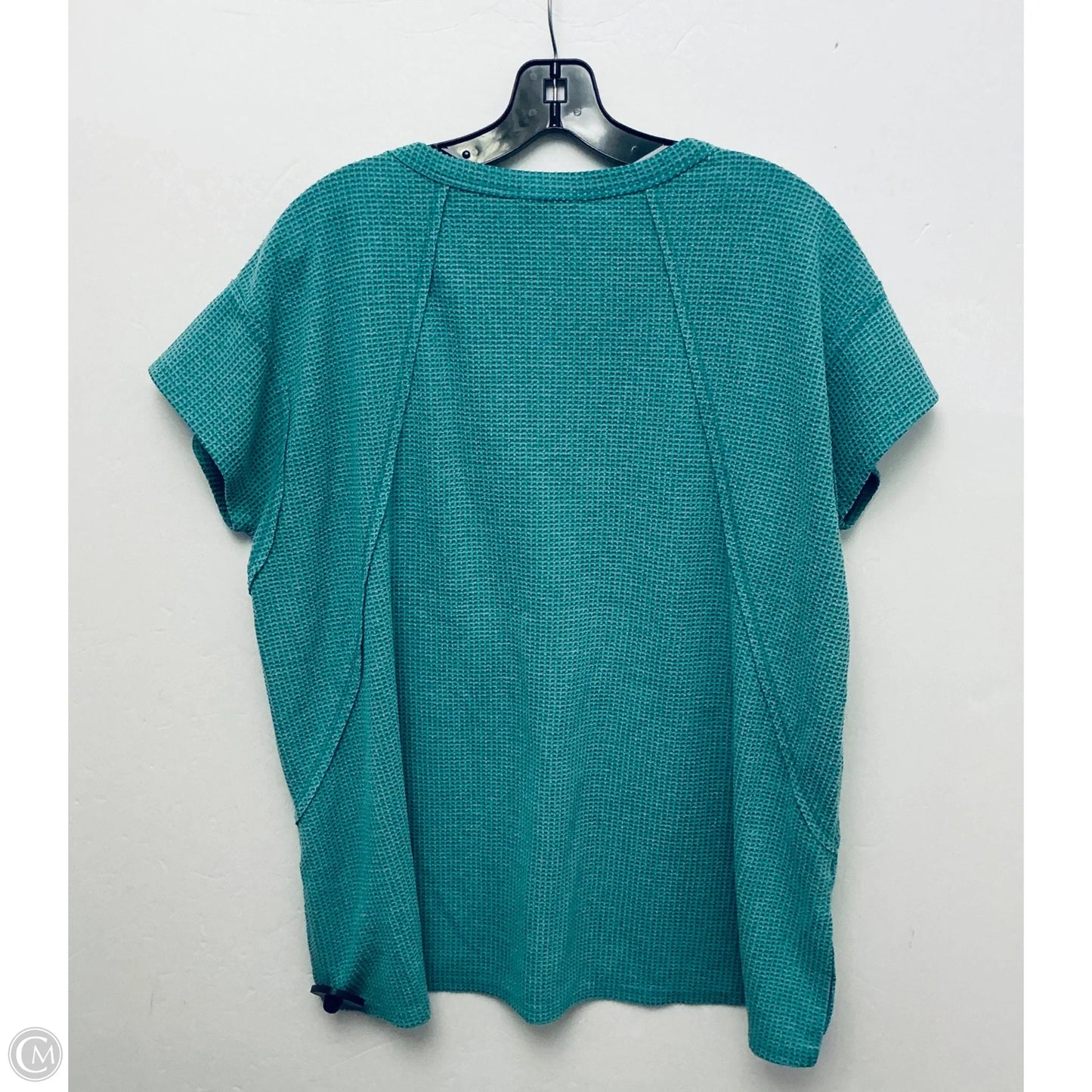 Top Short Sleeve By Andree By Unit In Green, Size: L