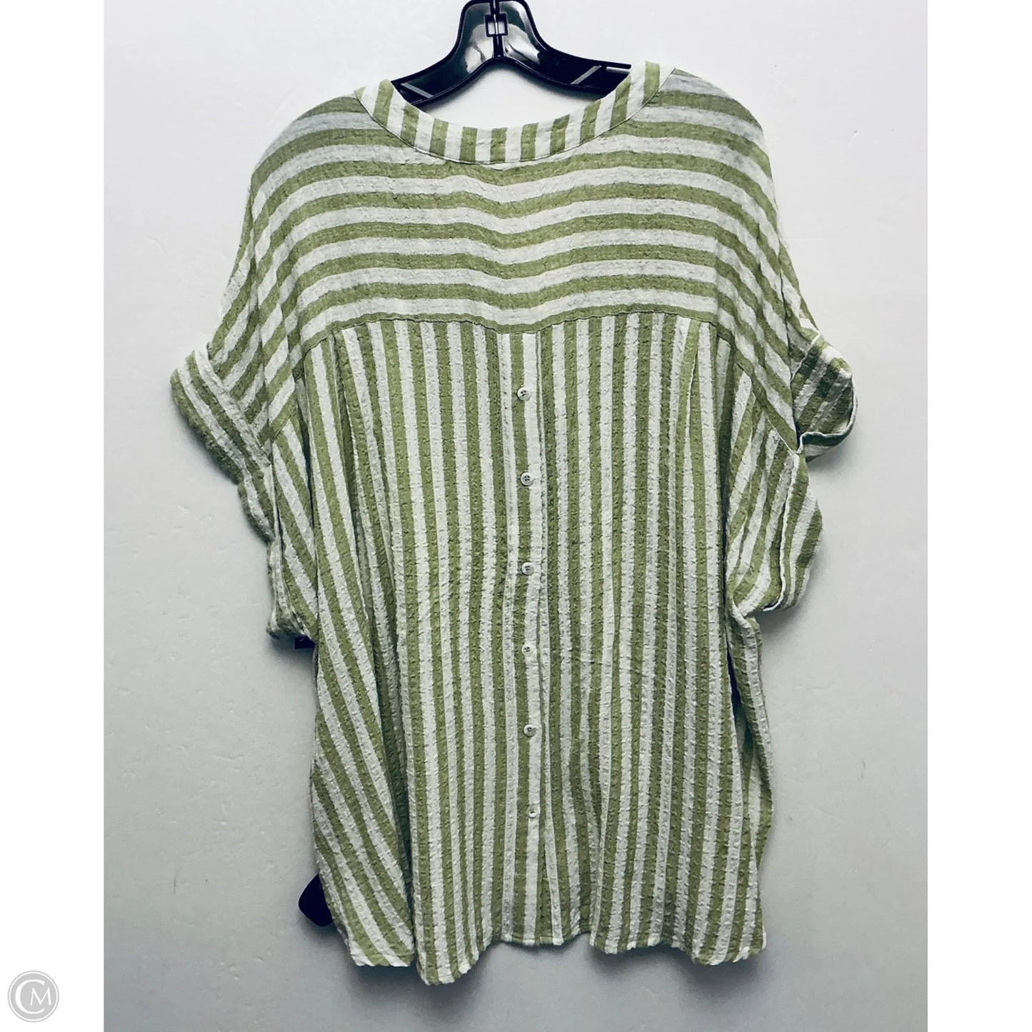 Top Short Sleeve By Jane And Delancey In Green, Size: 2x