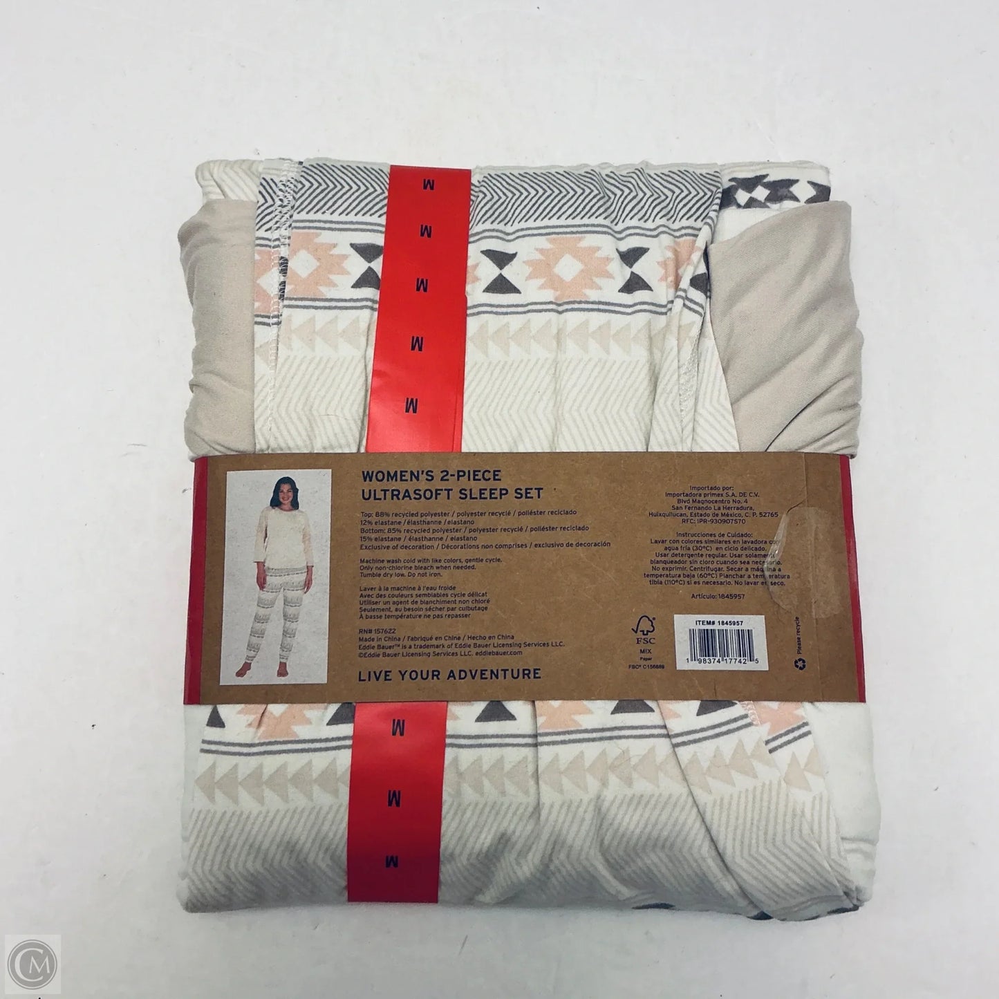 Pajamas 2pc By Eddie Bauer In Beige, Size: M