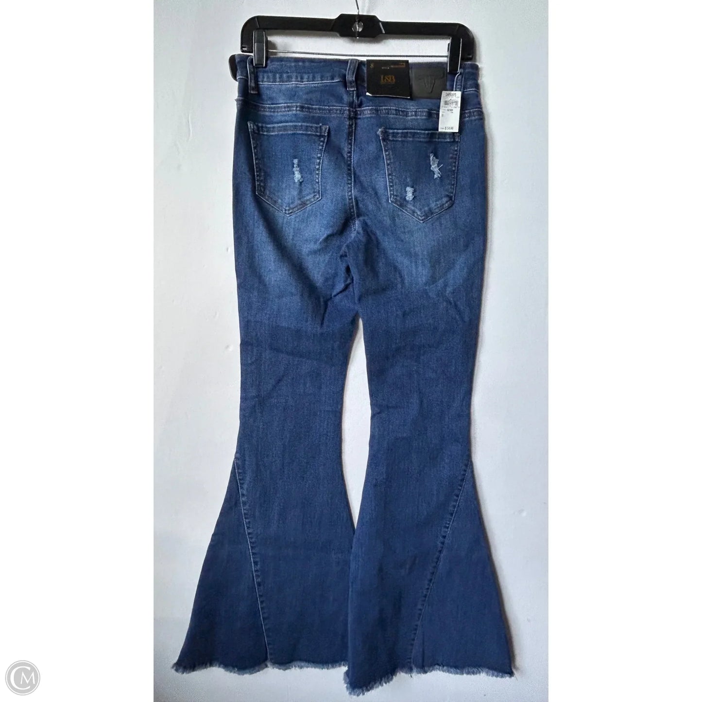 Jeans Flared By Cmc In Blue Denim, Size: 8
