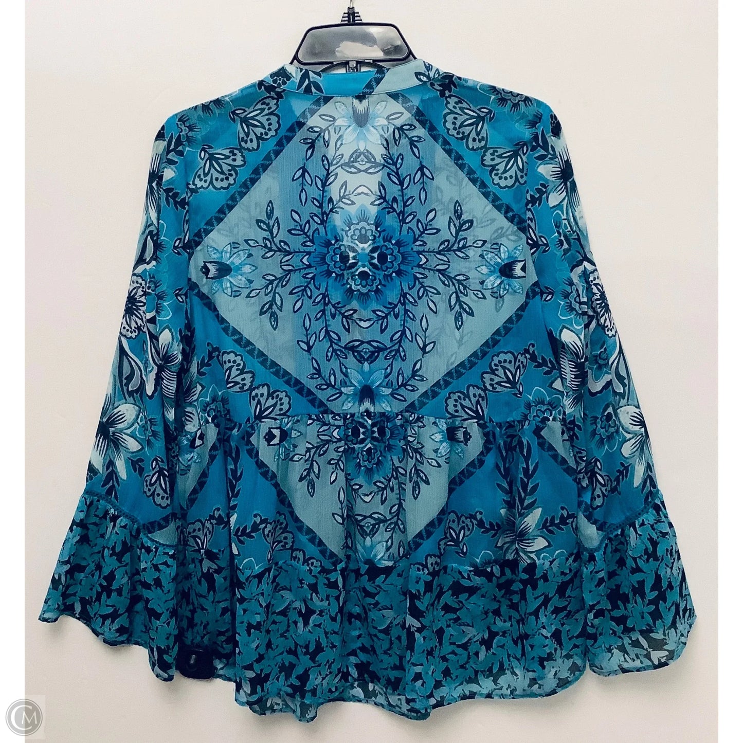 Top Long Sleeve By Soft Surroundings In Blue, Size: Xs