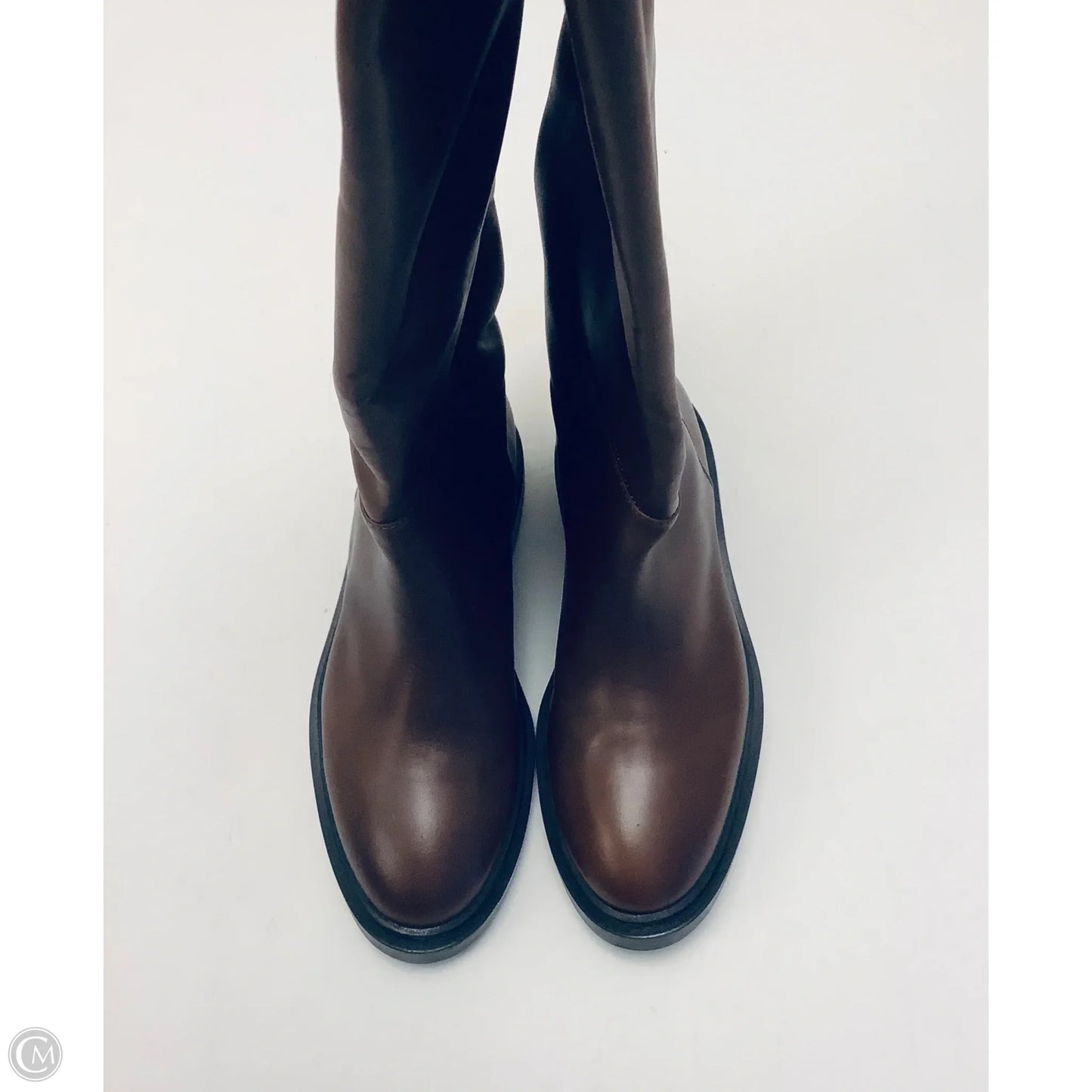Boots Leather By Steve Madden In Brown, Size: 8