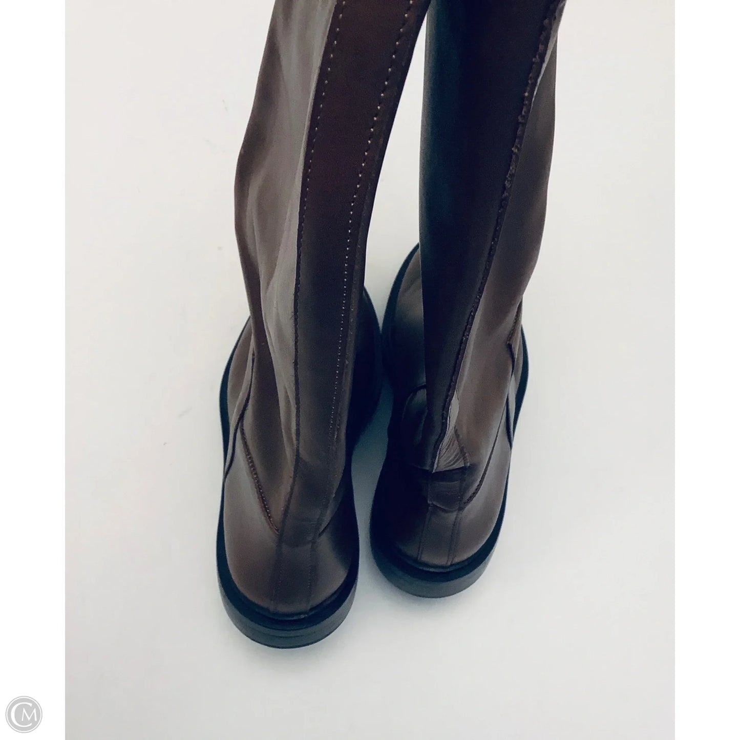 Boots Leather By Steve Madden In Brown, Size: 8