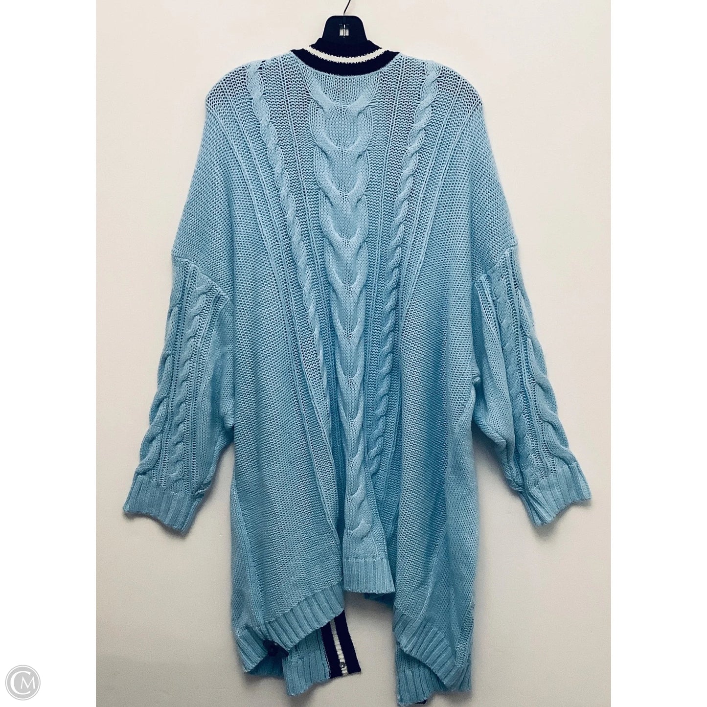 Sweater Cardigan By Torrid In Blue, Size: 4x