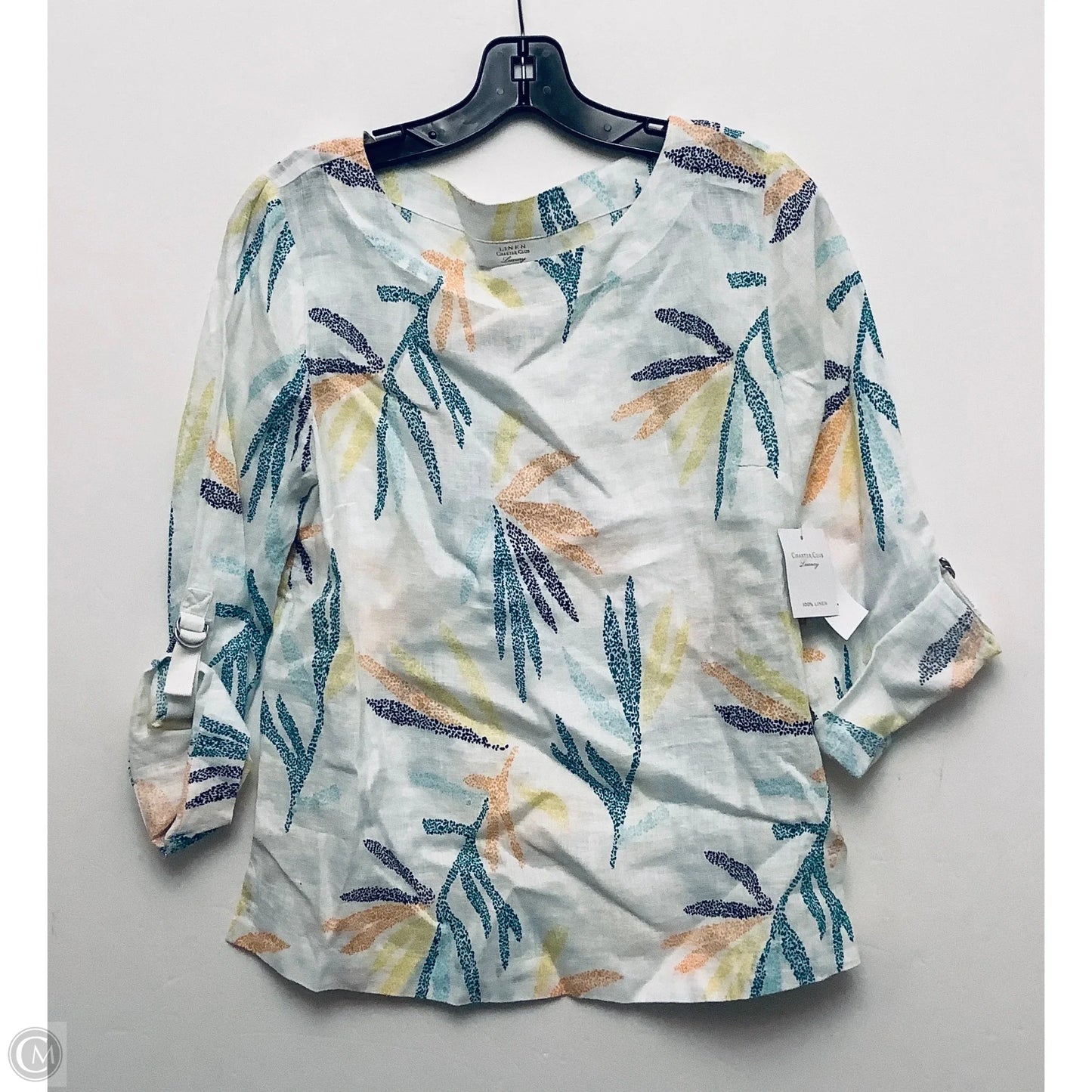 Top Long Sleeve By Charter Club In White, Size: S
