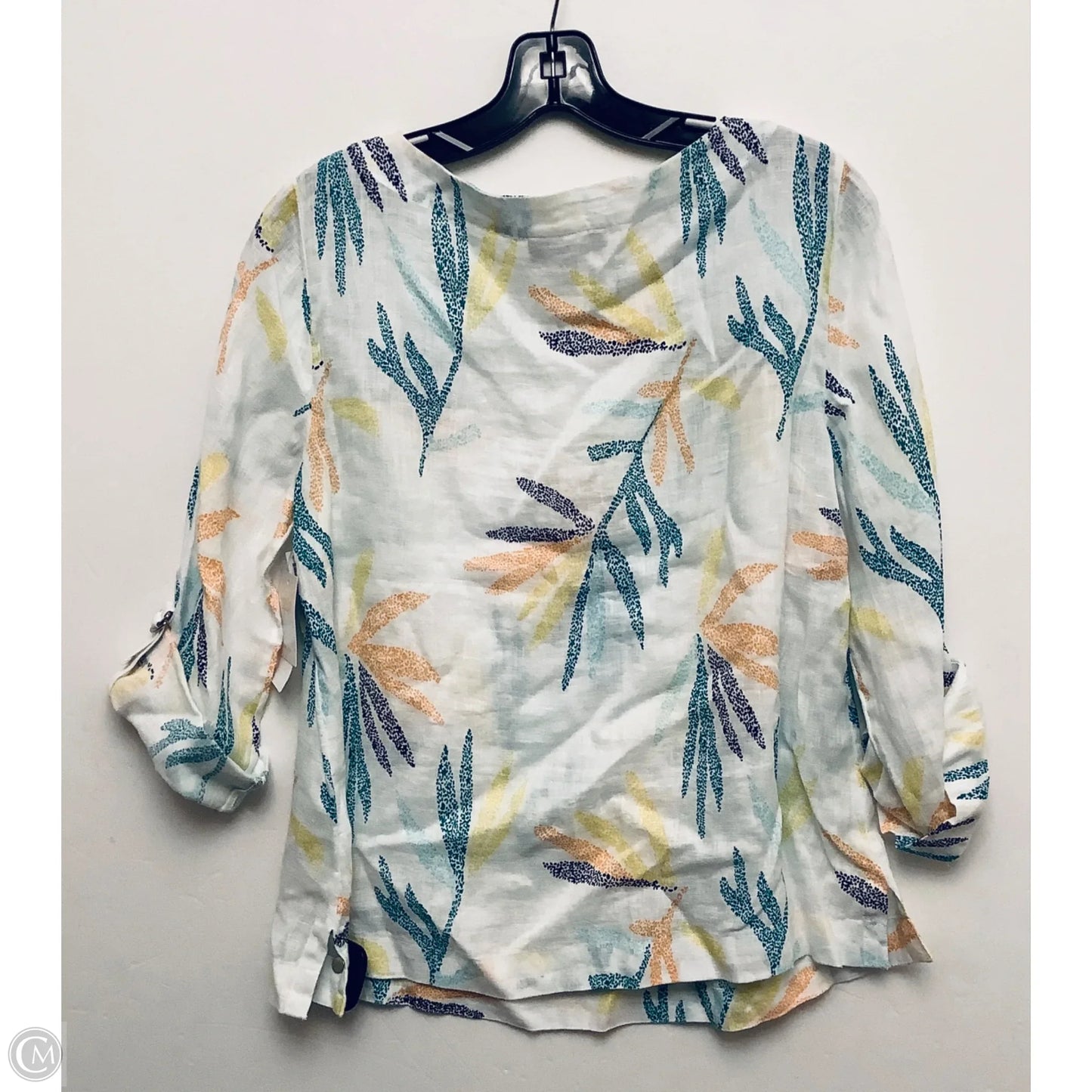 Top Long Sleeve By Charter Club In White, Size: S