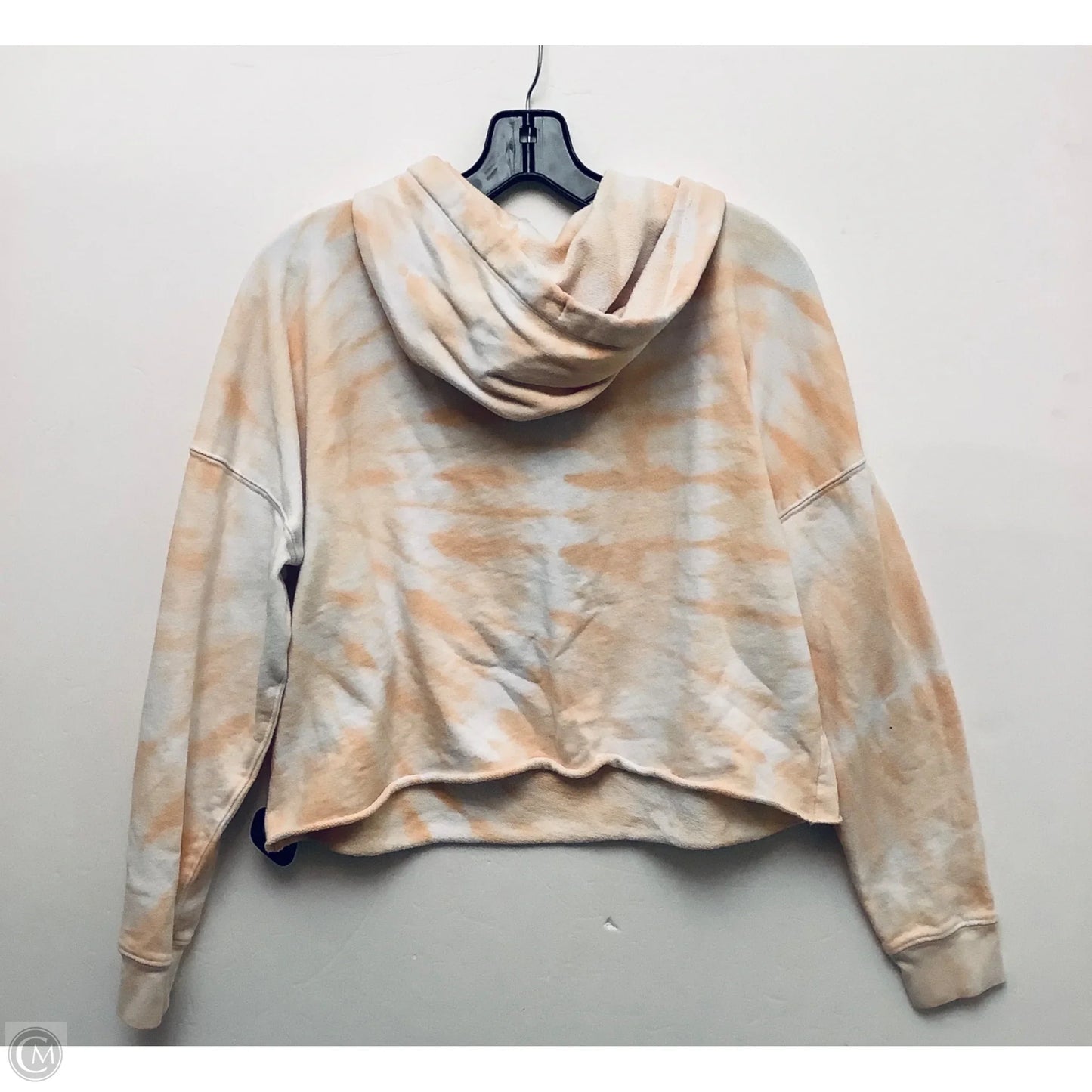 Sweatshirt Hoodie By Calvin Klein In Tie Dye Print, Size: S