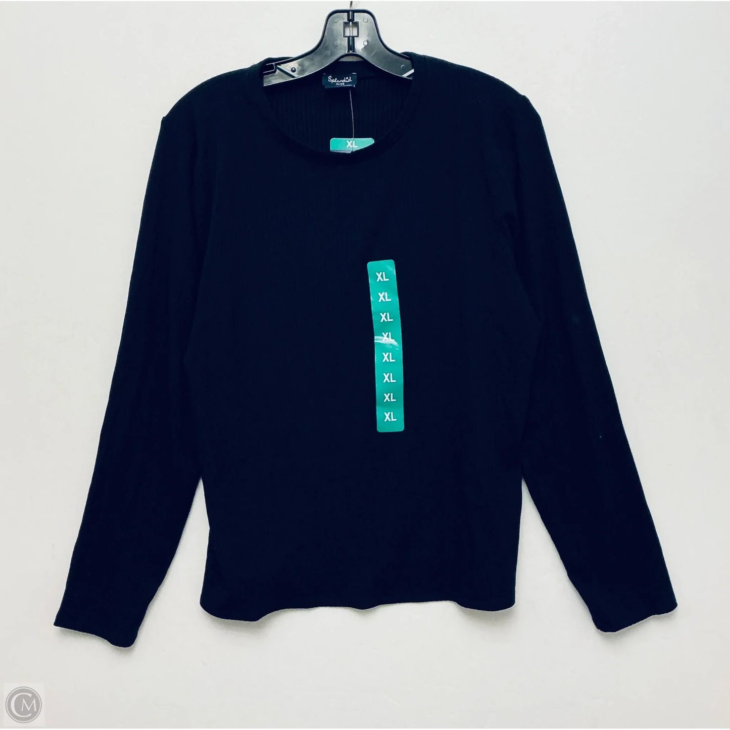 Top Long Sleeve By Splendid In Black, Size: Xl