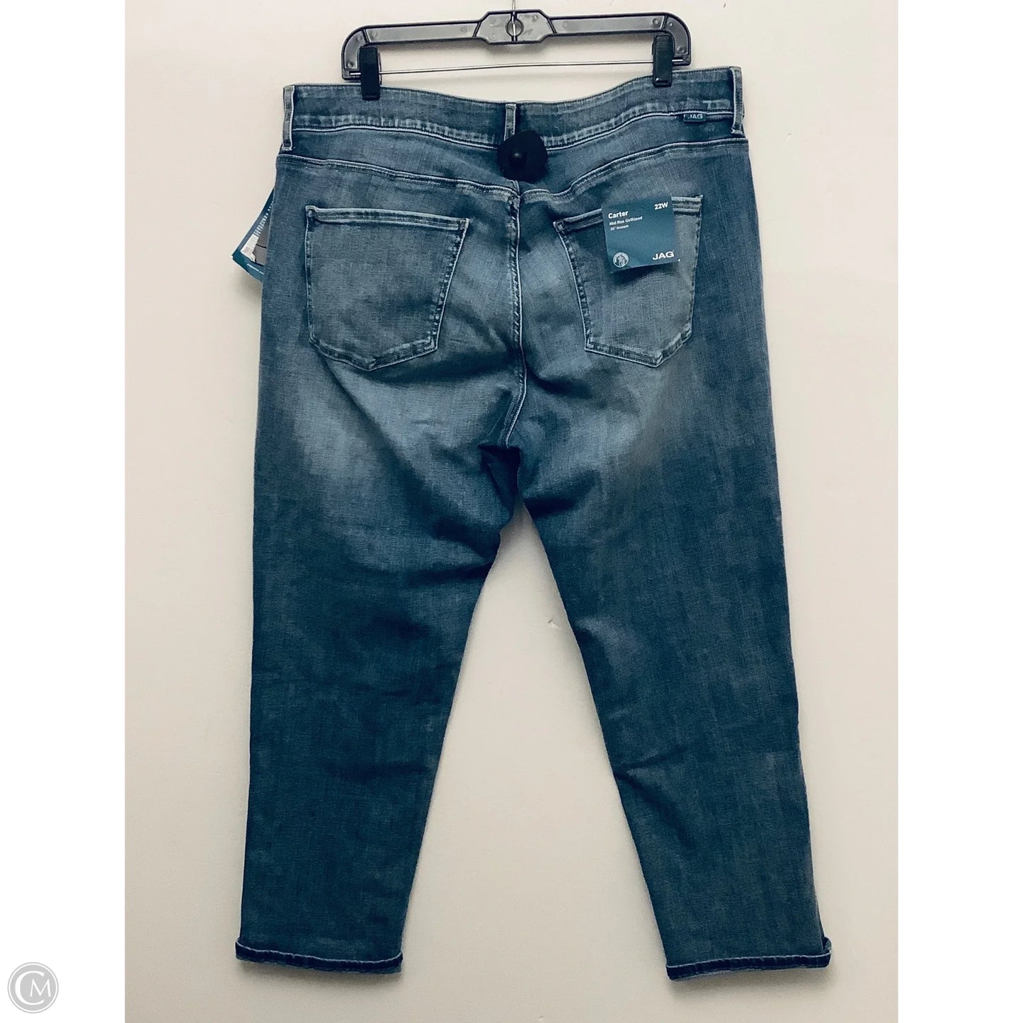 Jeans Boyfriend By Jag In Blue Denim, Size: 22