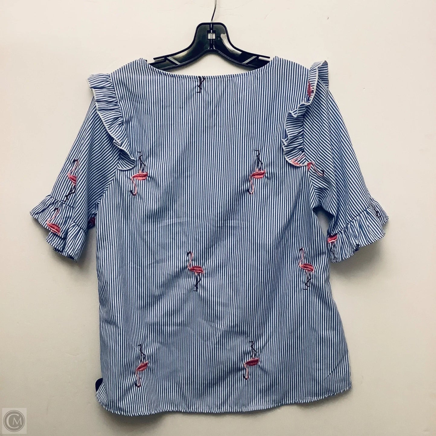 Top Short Sleeve By Entro In Blue, Size: L