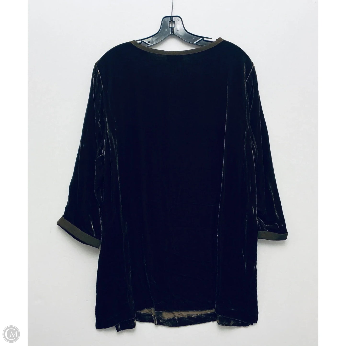 Top Long Sleeve By J. Jill In Green, Size: 1x