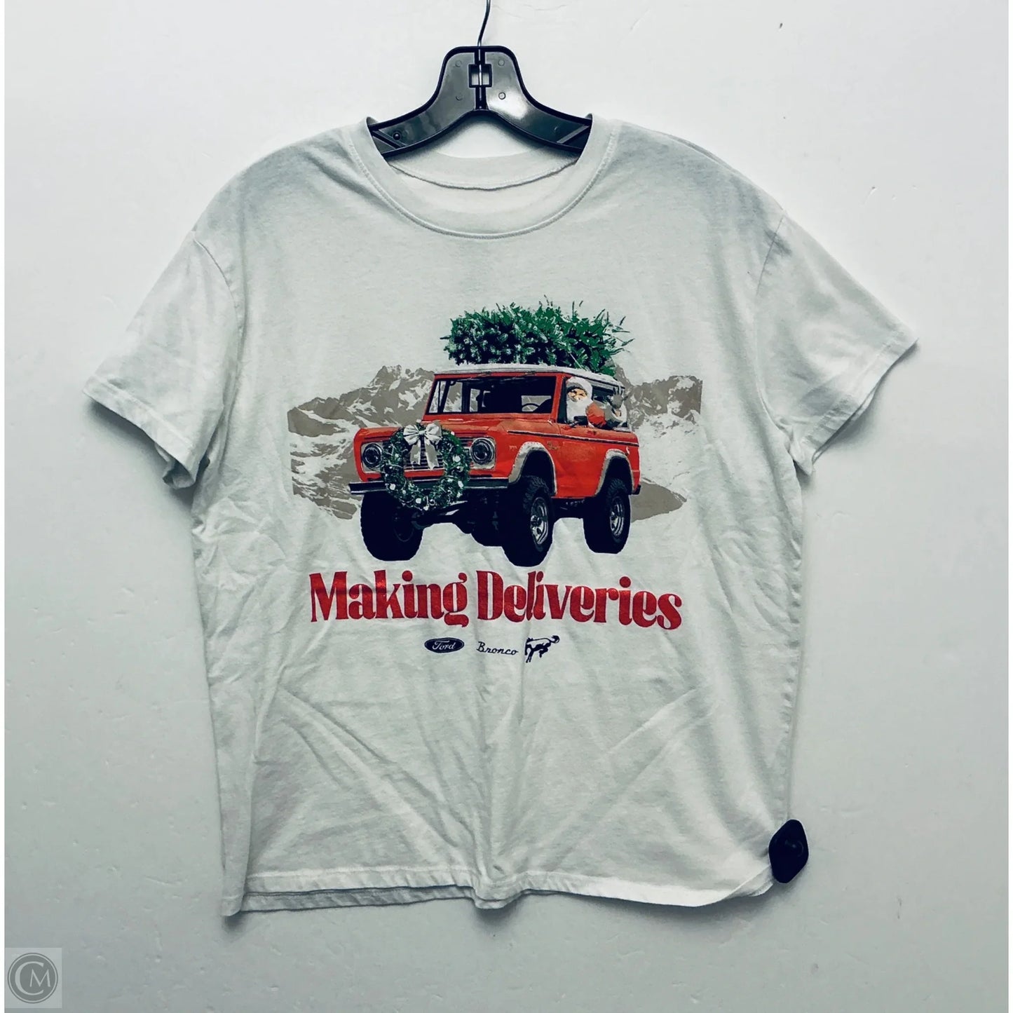 Top Short Sleeve Basic By Clothes Mentor In White, Size: S