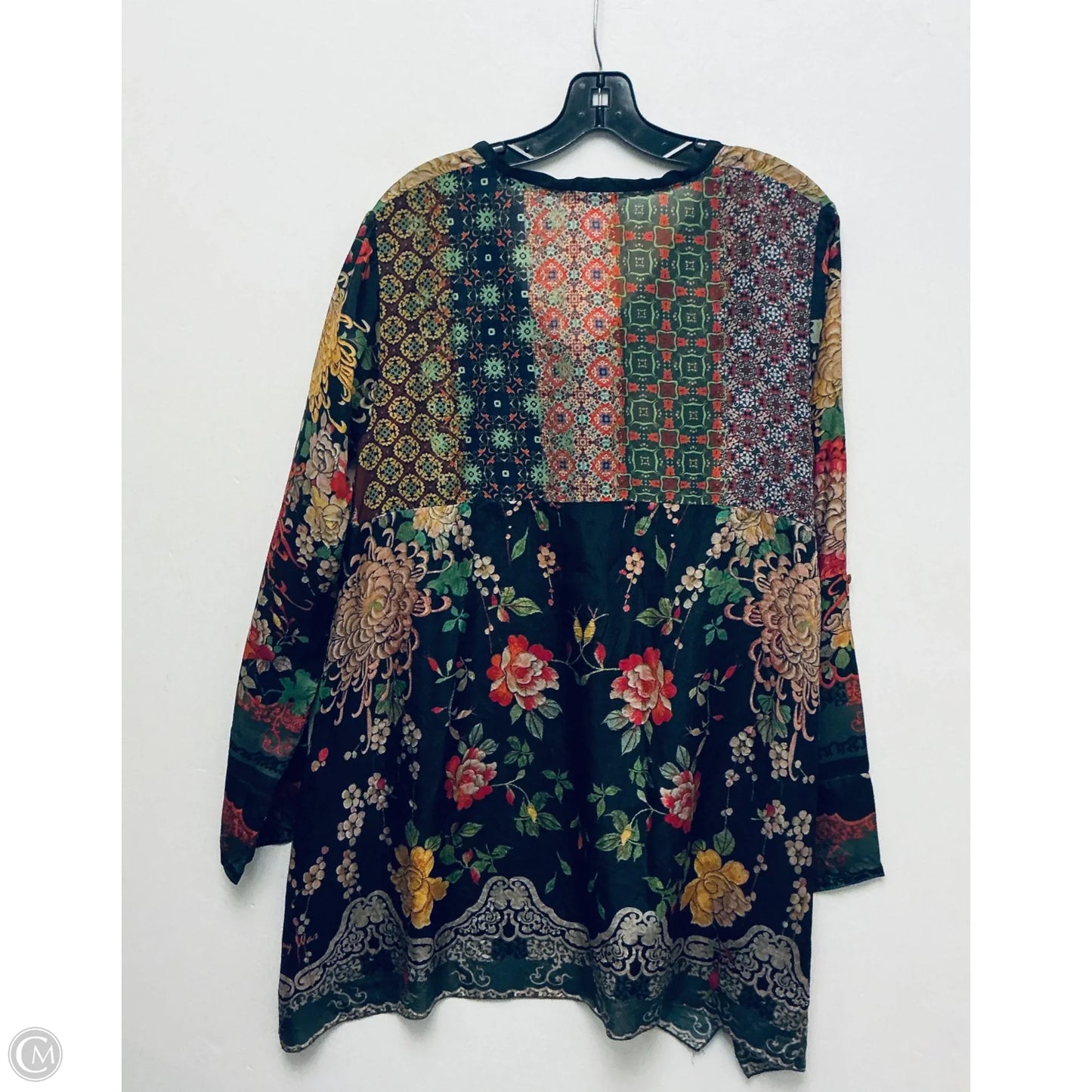 Top Long Sleeve By Johnny Was In Black, Size: M