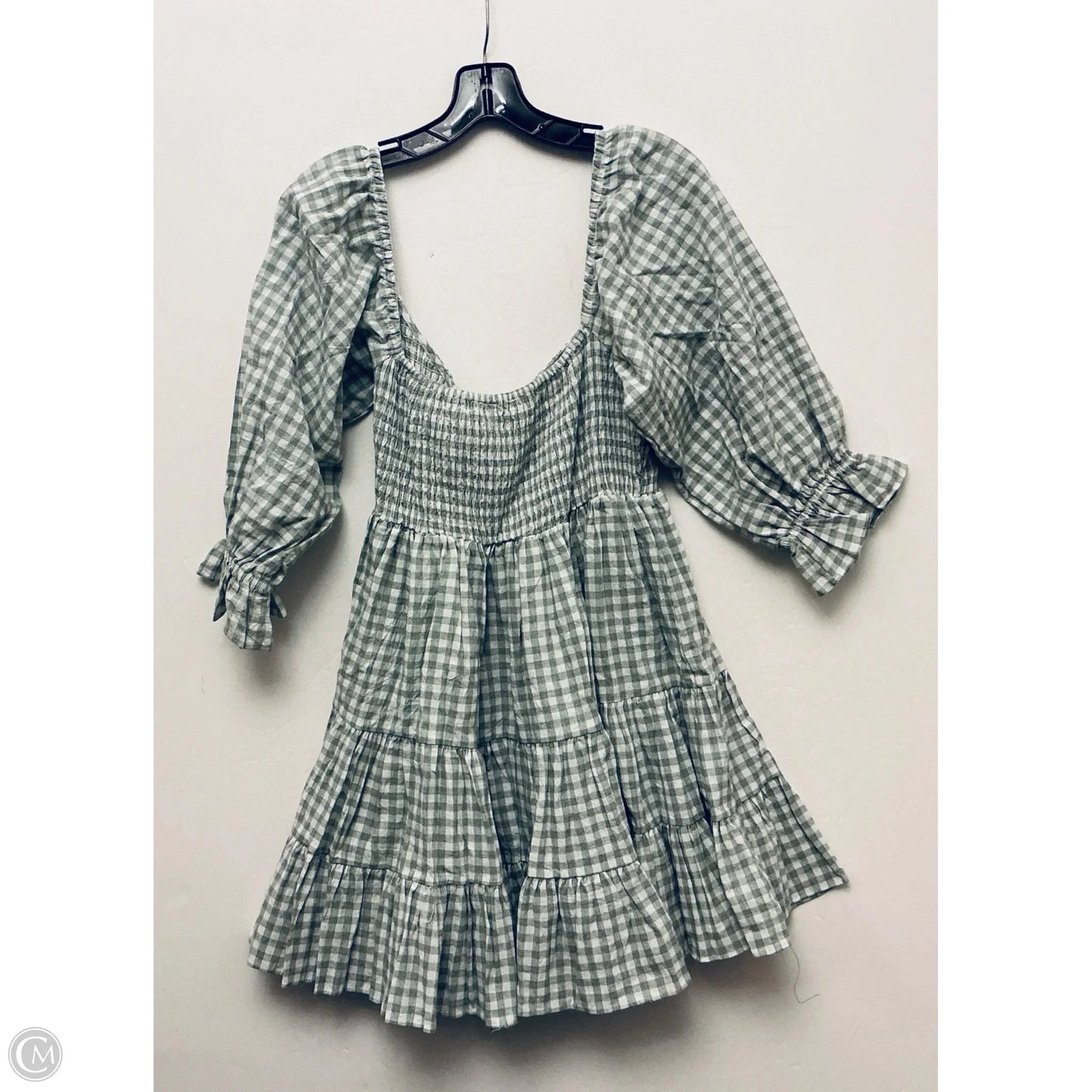 Dress Casual Midi By Mable In Checkered Pattern, Size: L