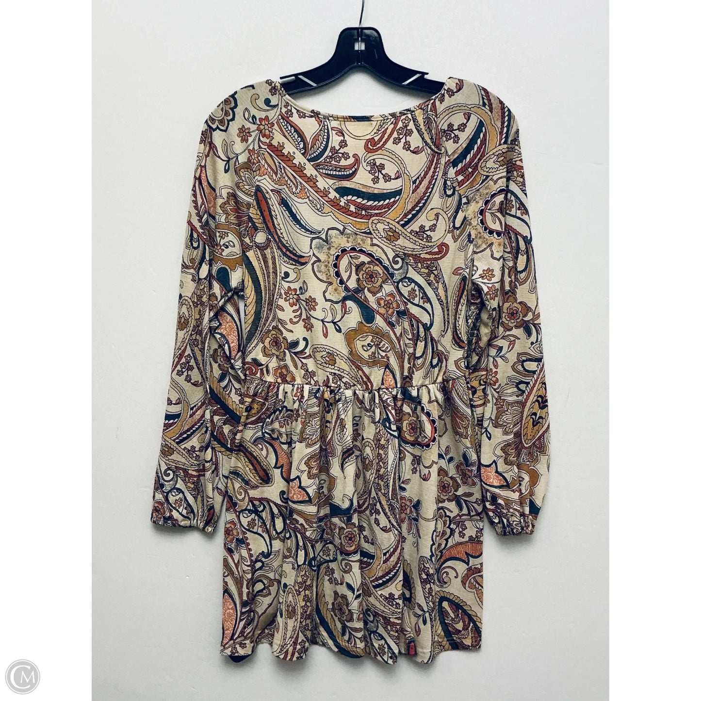 Tunic Long Sleeve By Melloday In Tan, Size: M