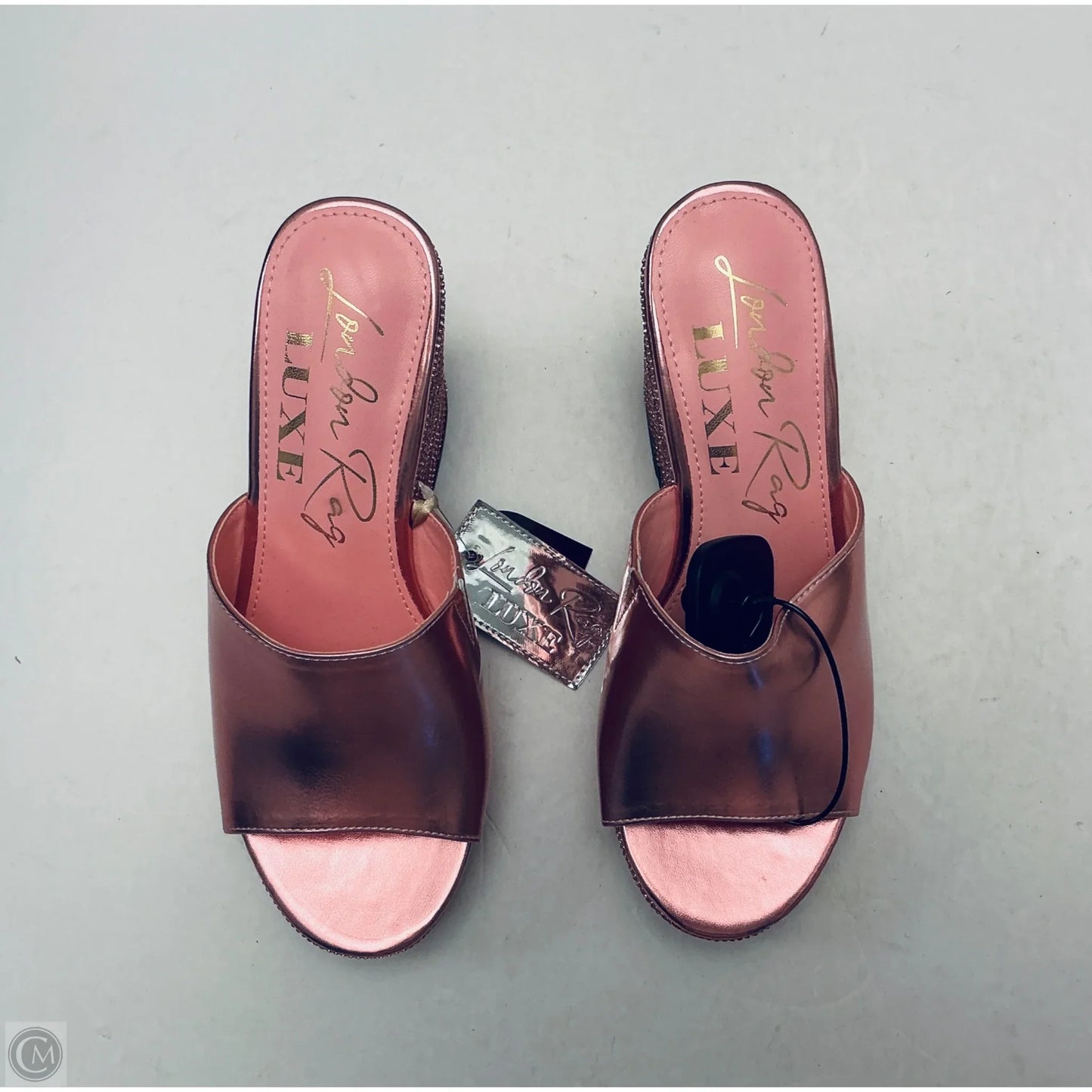 Sandals Heels Wedge By Clothes Mentor In Pink, Size: 6