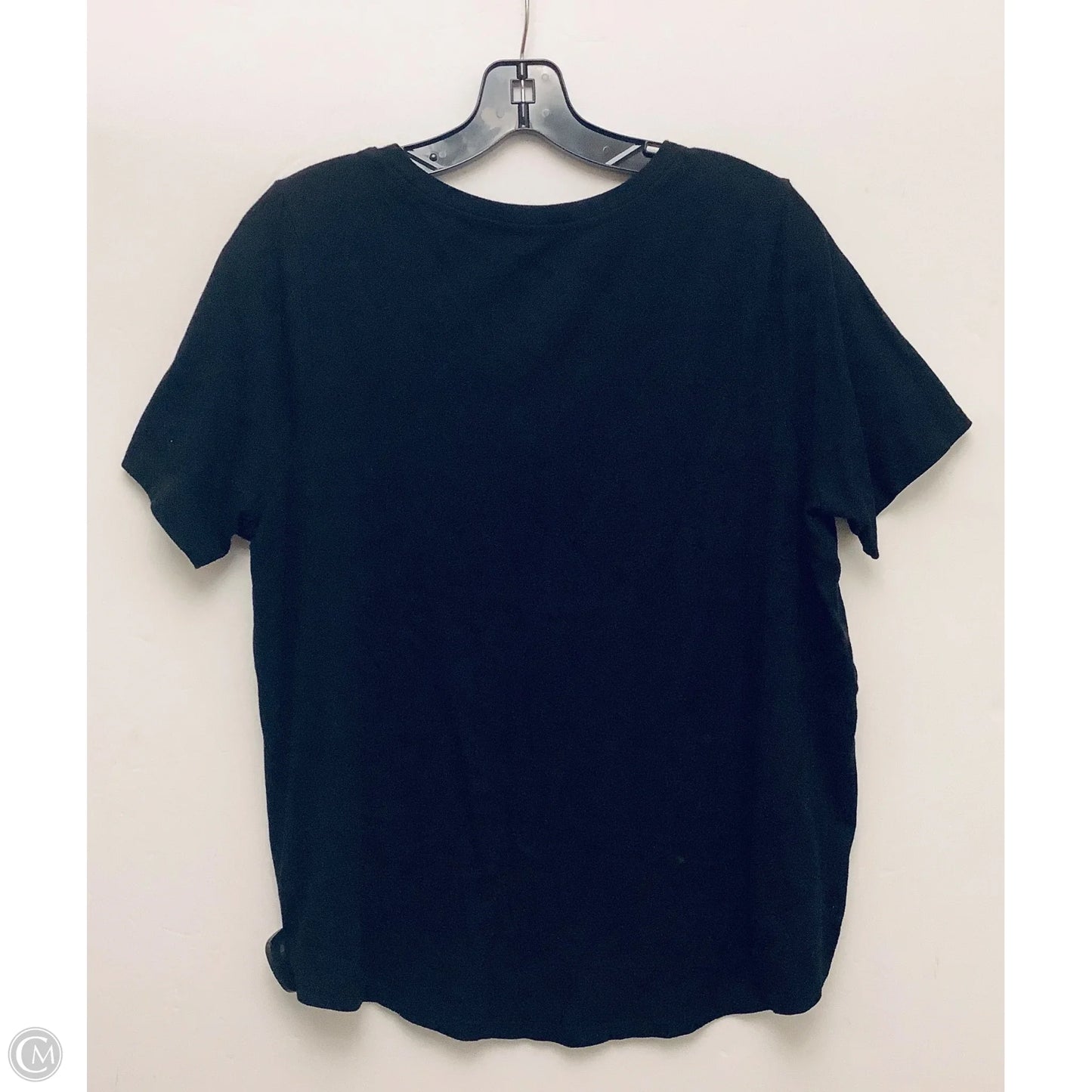 Top Short Sleeve By Terra & Sky In Black, Size: Xxl