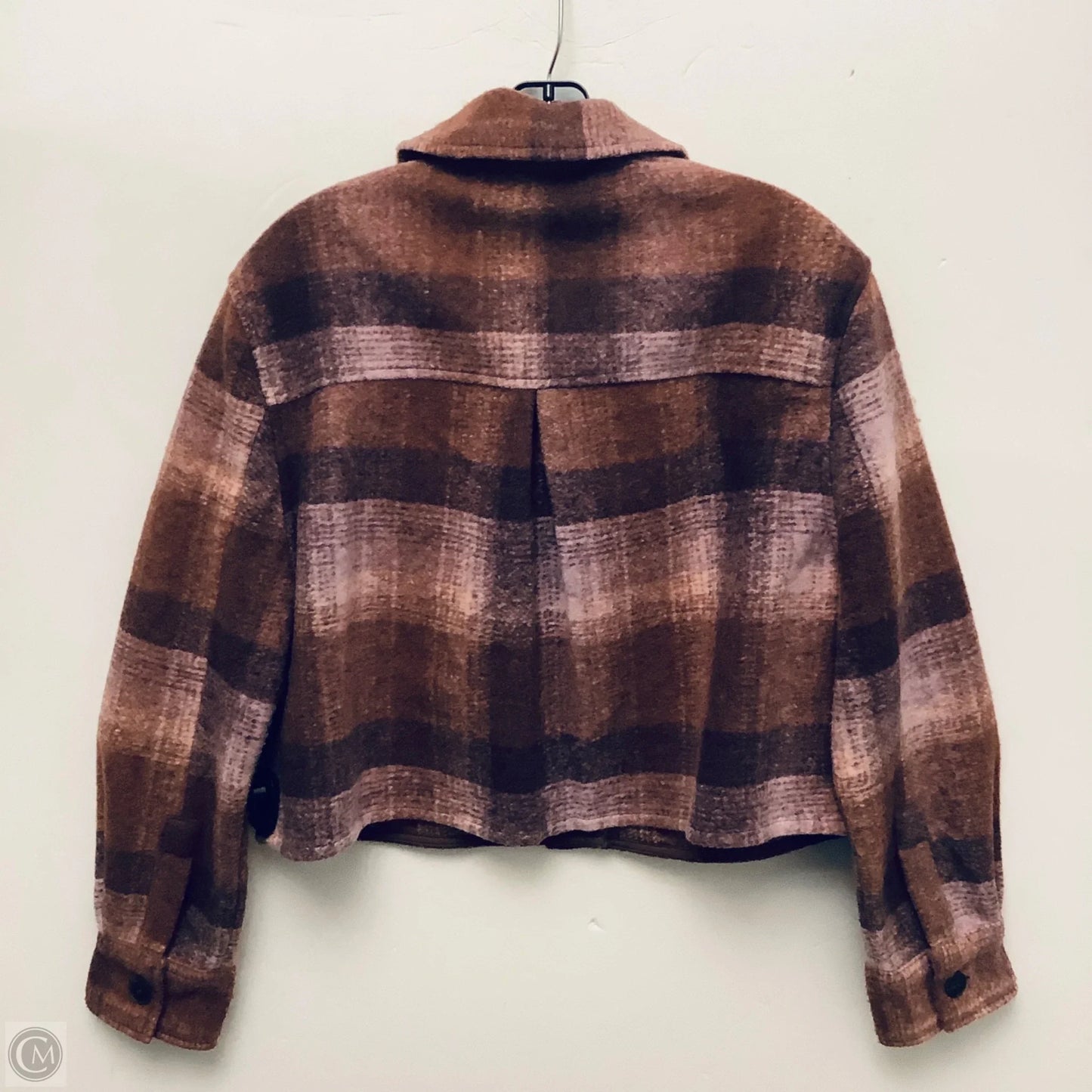 Jacket Shirt By Clothes Mentor In Mauve, Size: M