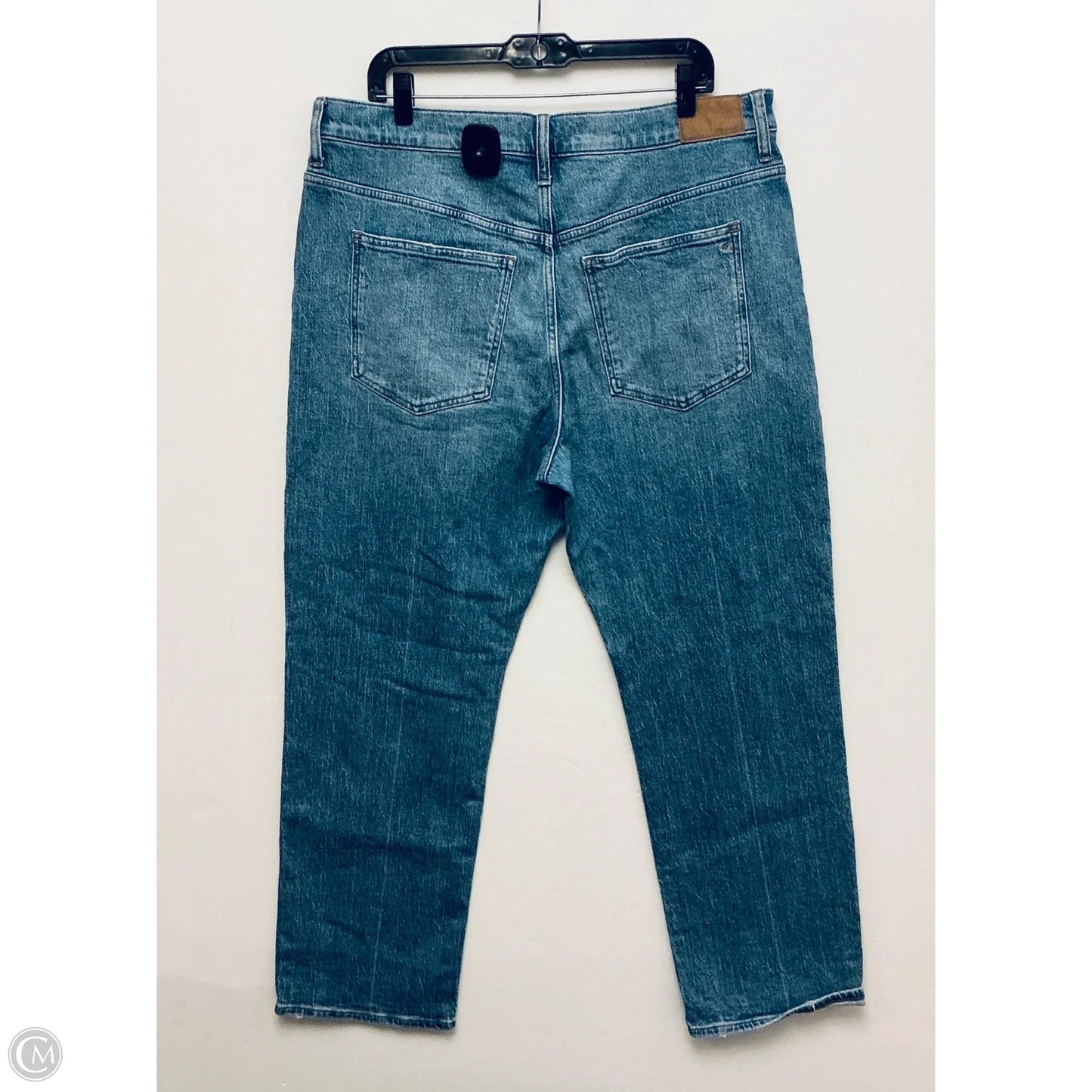 Jeans Straight By Madewell In Blue Denim, Size: 16