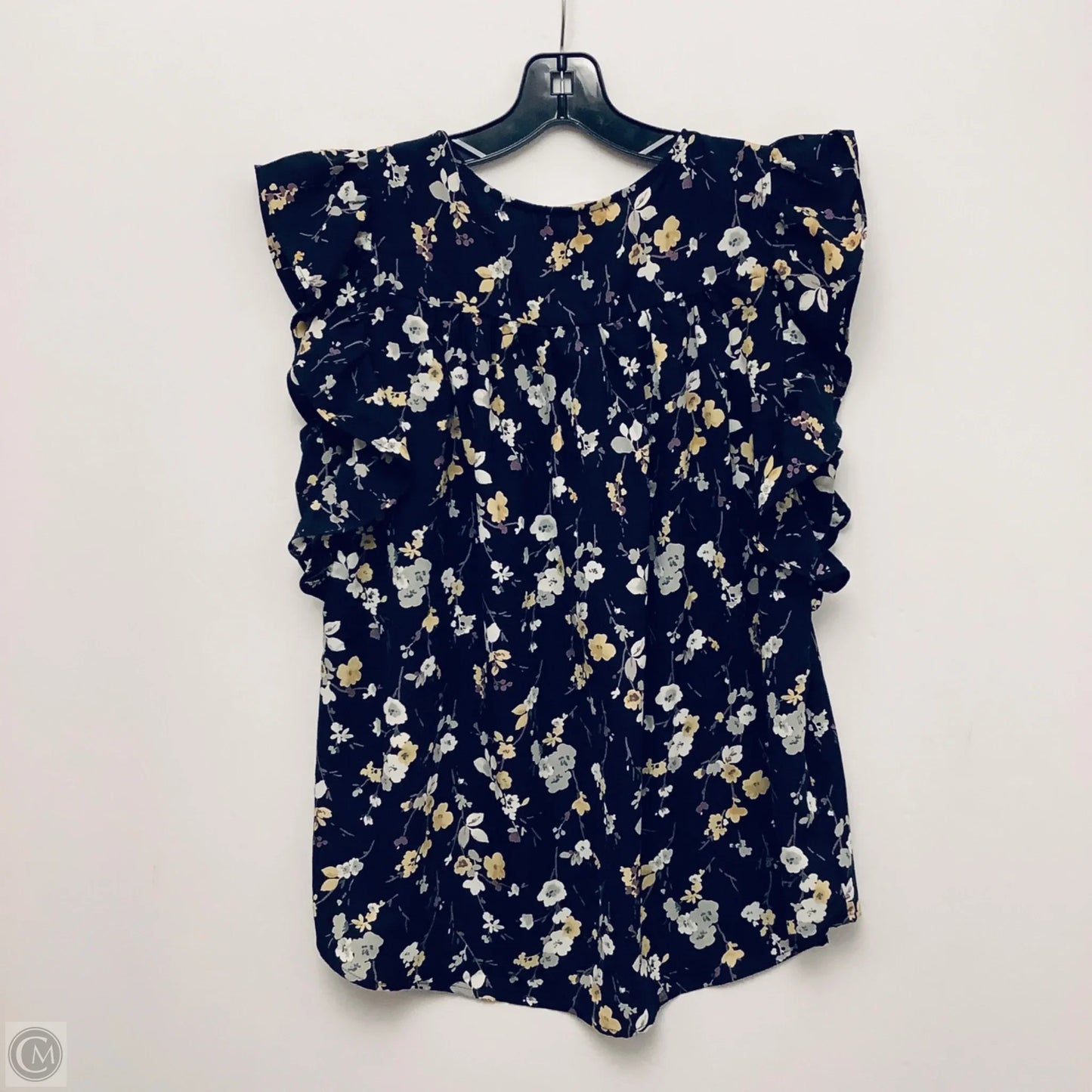 Top Short Sleeve By Clothes Mentor In Floral Print, Size: M