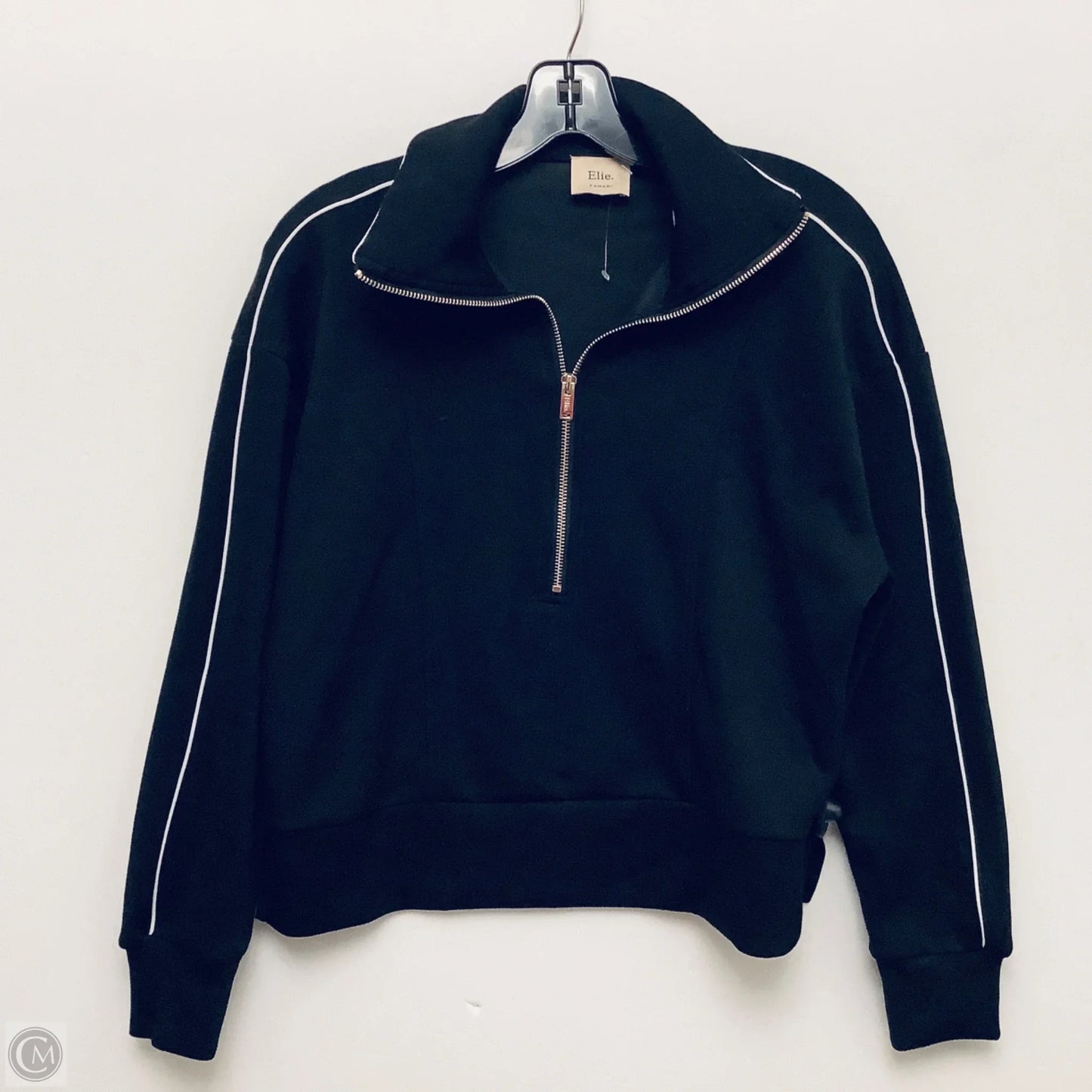 Sweatshirt Collar By Tahari By Arthur Levine In Black, Size: Sp