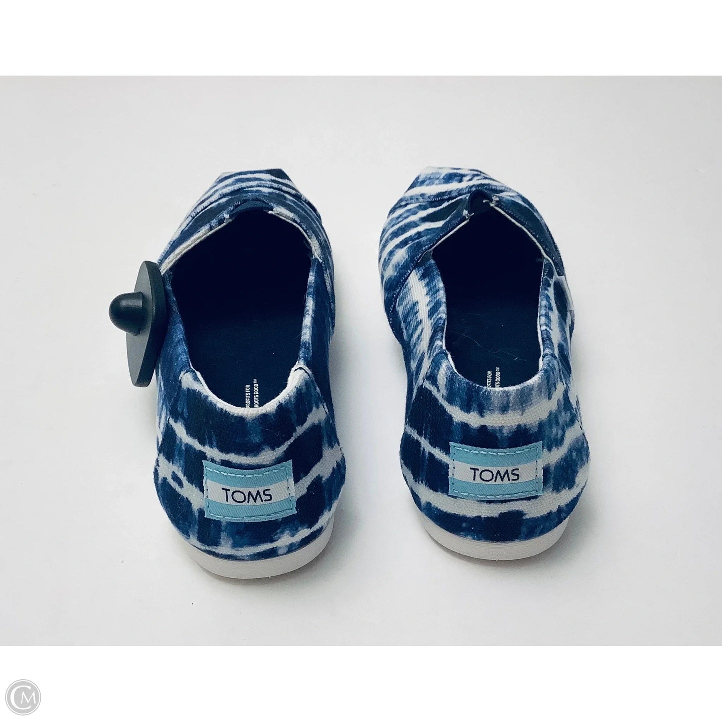 Shoes Flats By Toms In Blue & White, Size: 7.5