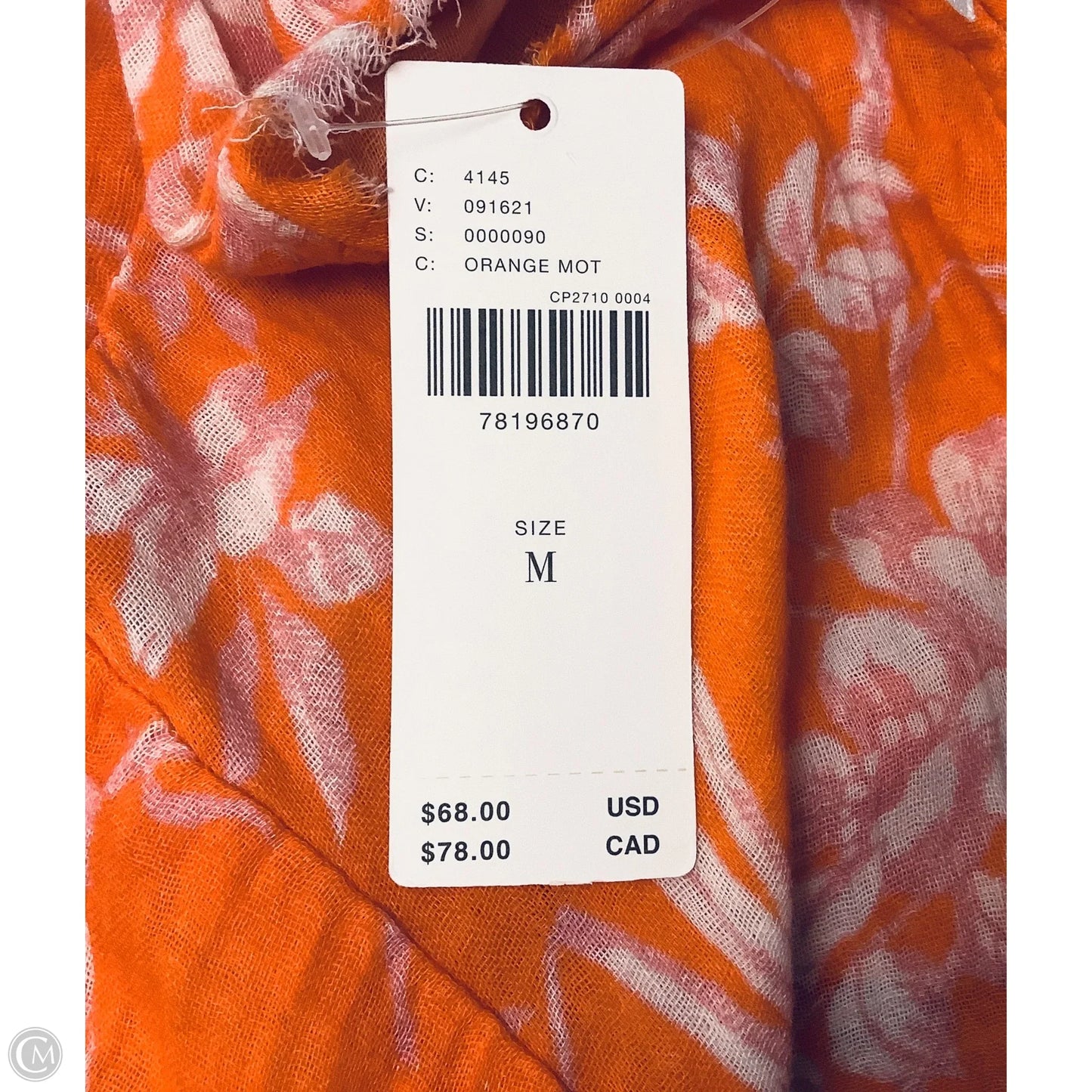 Top Long Sleeve By Anthropologie In Floral Print, Size: M