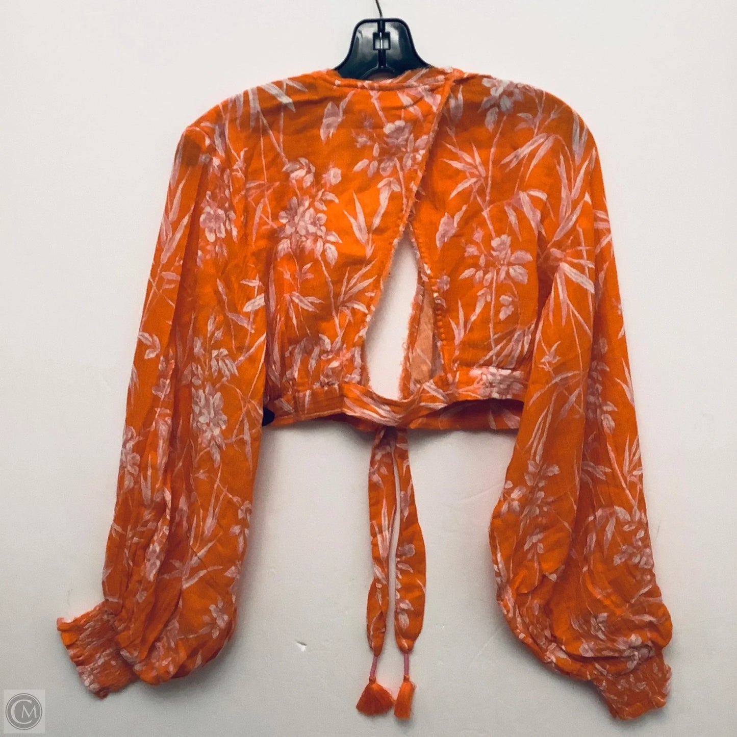 Top Long Sleeve By Anthropologie In Floral Print, Size: M