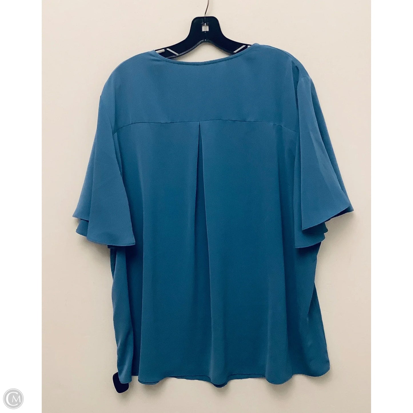 Top Short Sleeve By Clothes Mentor In Blue, Size: 2x
