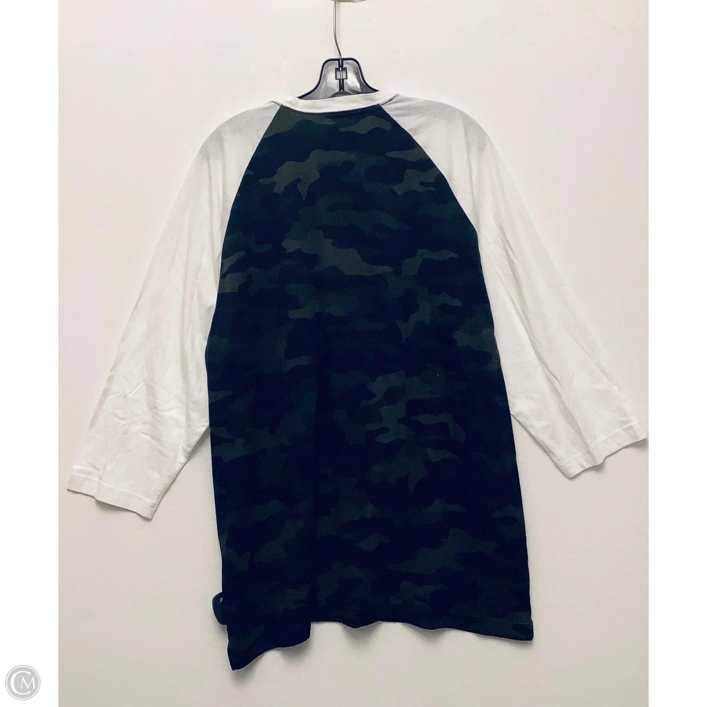 Top Long Sleeve By Pink In Camouflage Print, Size: Xxl