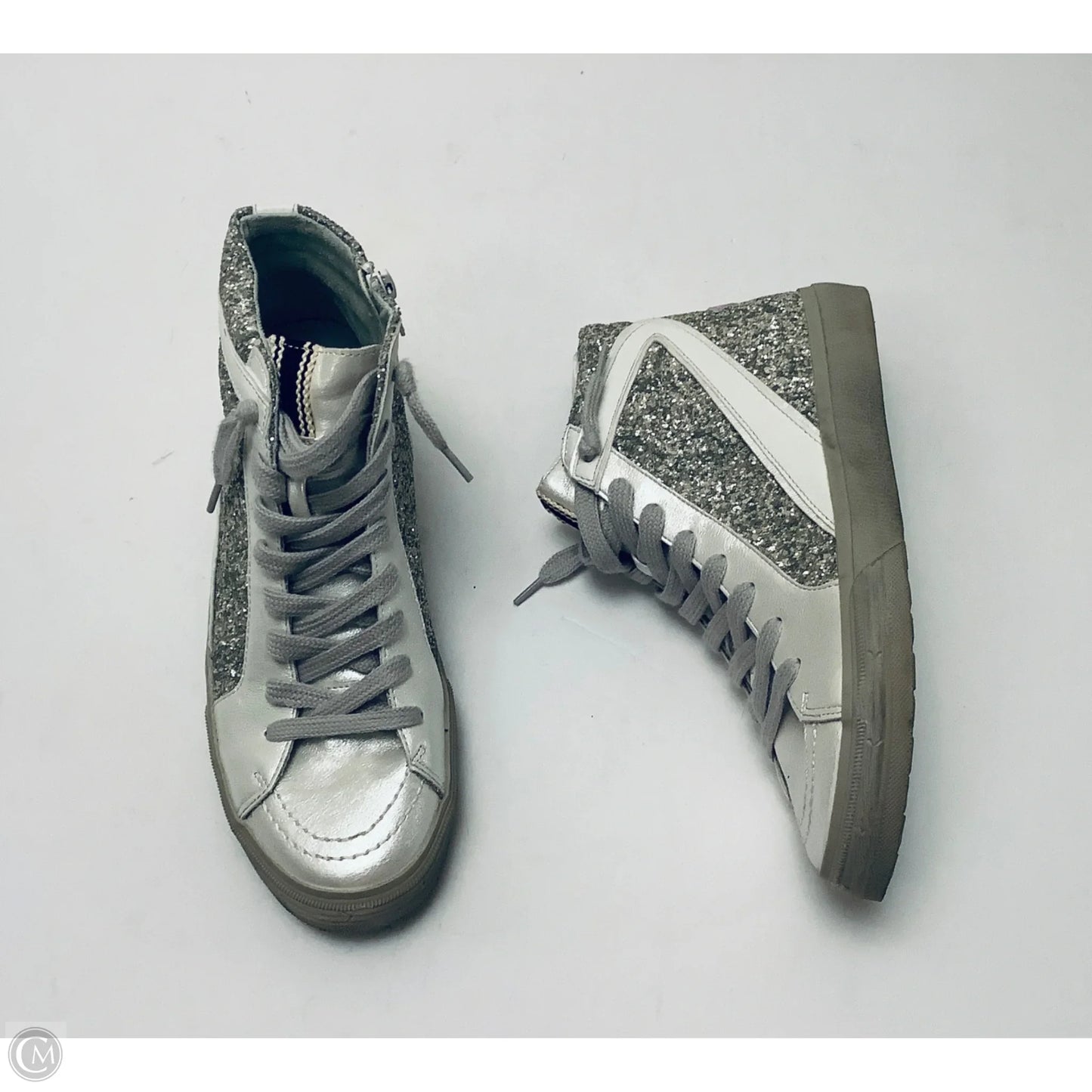 Shoes Sneakers By Shu Shop In Grey & White, Size: 10