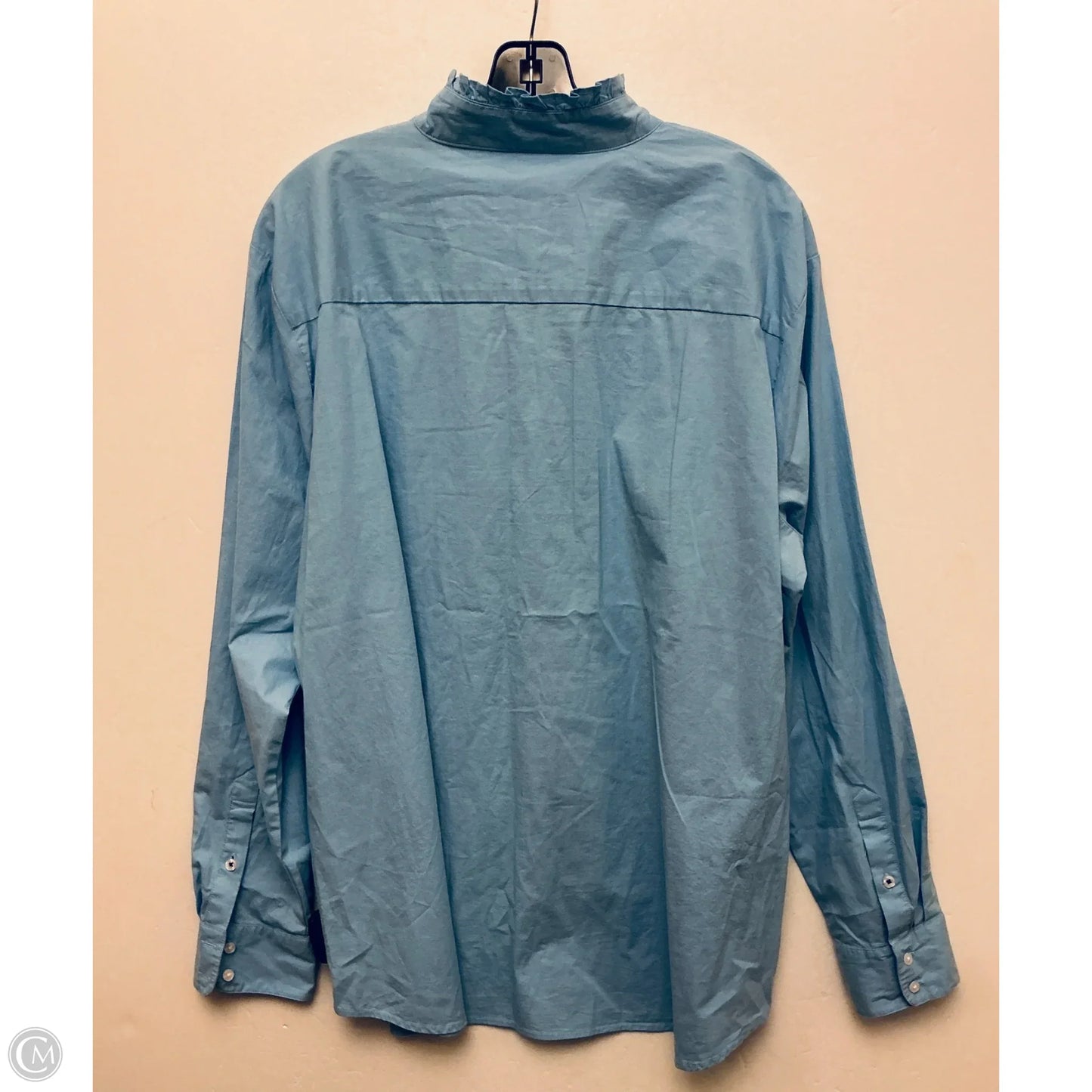 Top Long Sleeve By Crown And Ivy In Blue, Size: Xxl