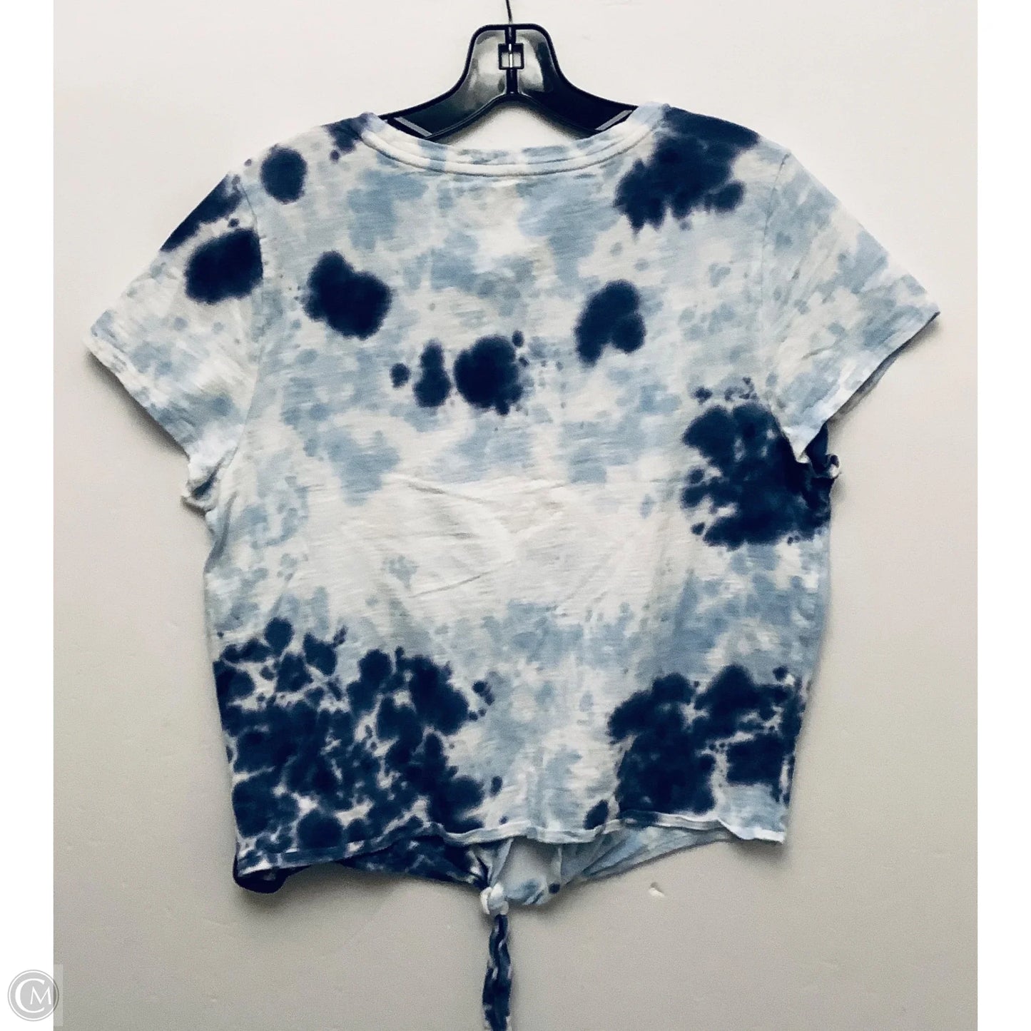 Top Short Sleeve By Calvin Klein In Tie Dye Print, Size: L