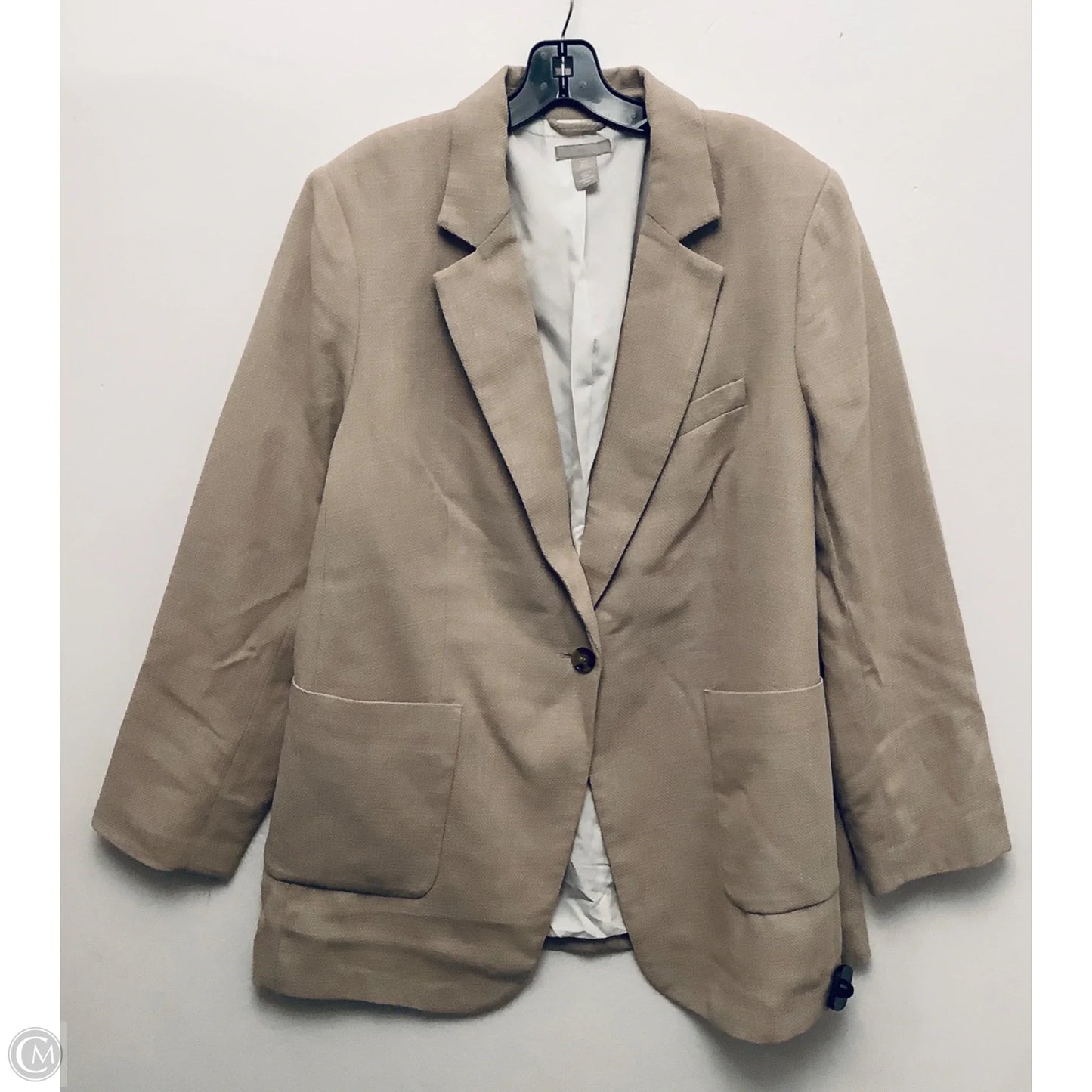 Blazer By H&m In Tan, Size: Xl