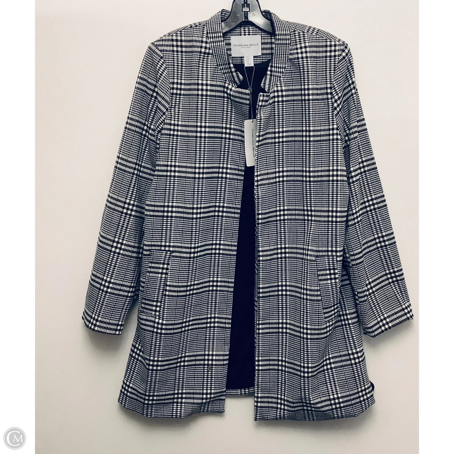 Coat Trench Coat By Carolina Belle In Striped Pattern, Size: Xl