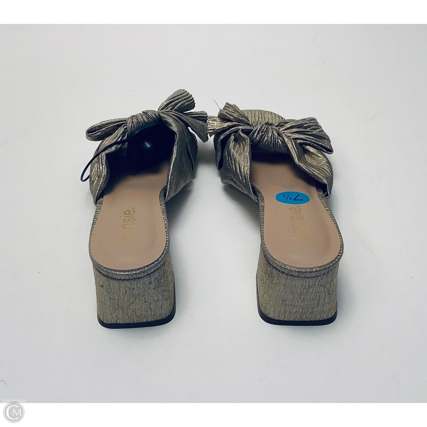 Sandals Heels Block By Kensie In Gold, Size: 7.5