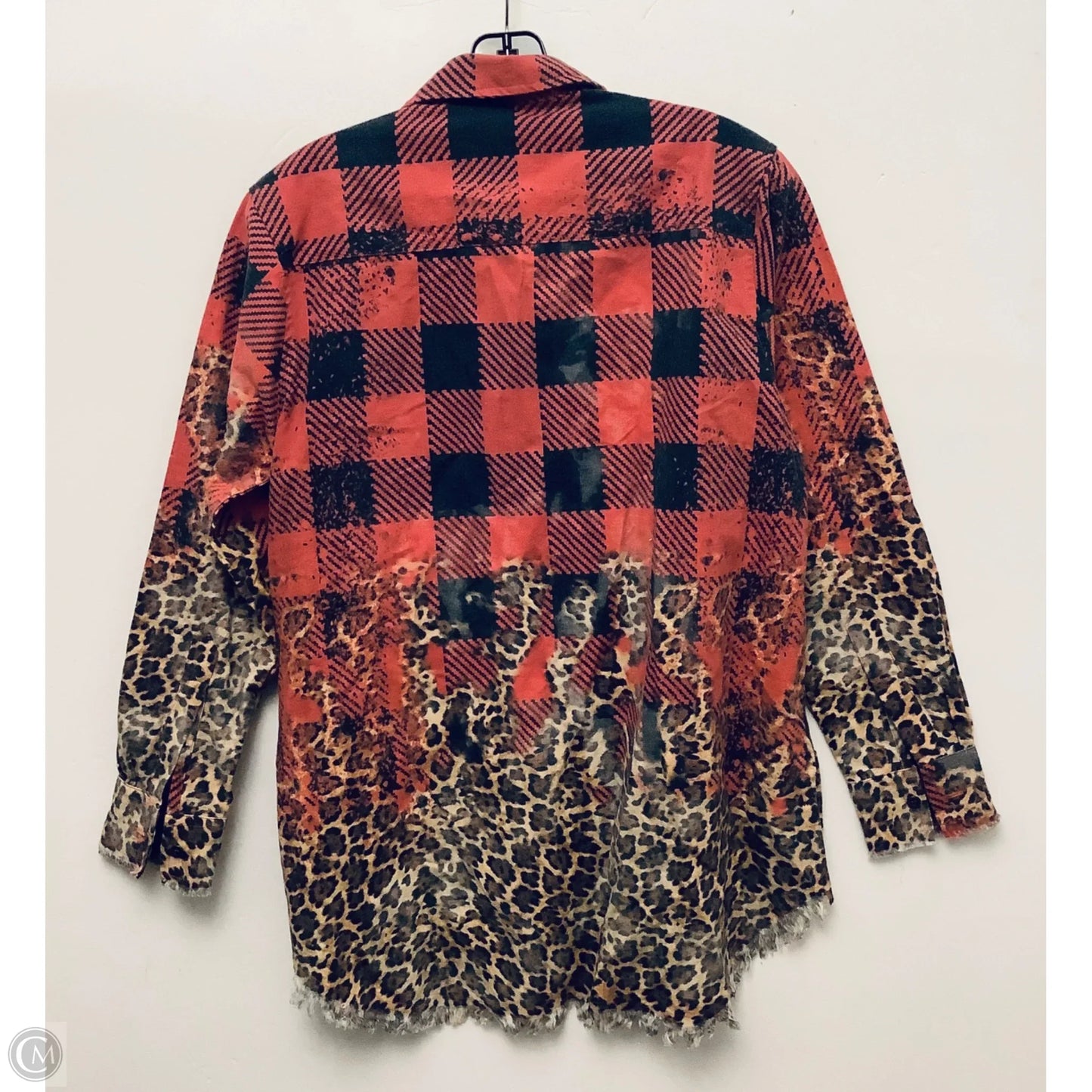 Jacket Shirt By Clothes Mentor In Multi-colored, Size: S