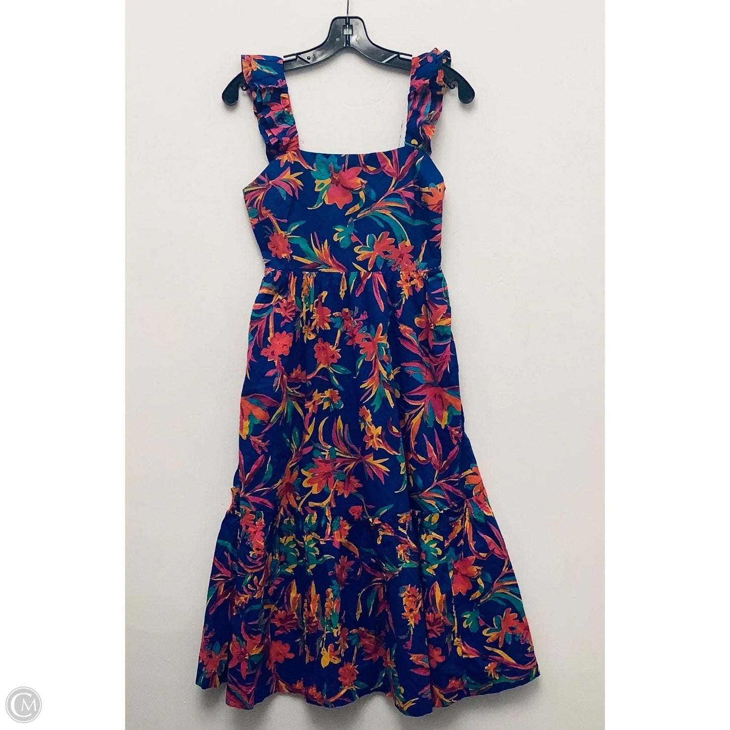 Dress Casual Midi By J. Crew In Floral Print, Size: Osfm