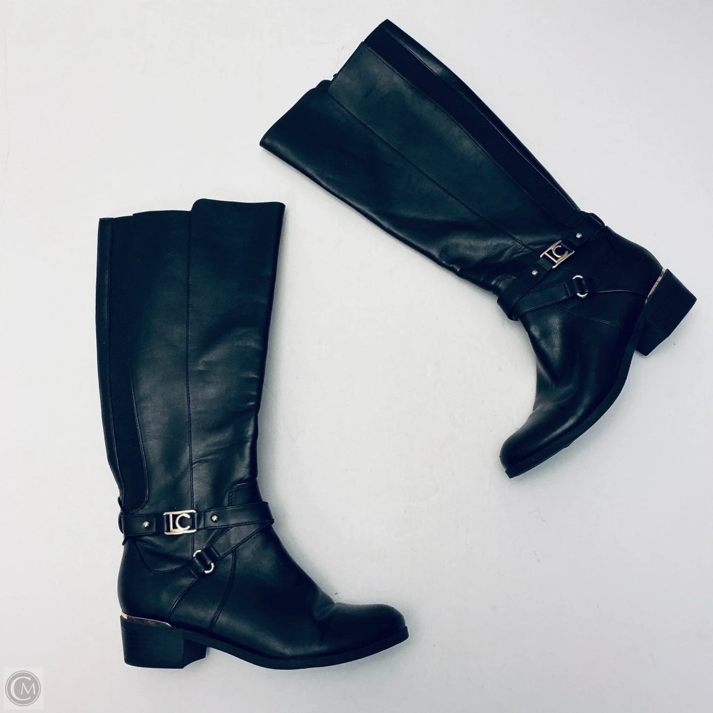 Boots Knee Flats By Liz Claiborne In Black, Size: 6.5