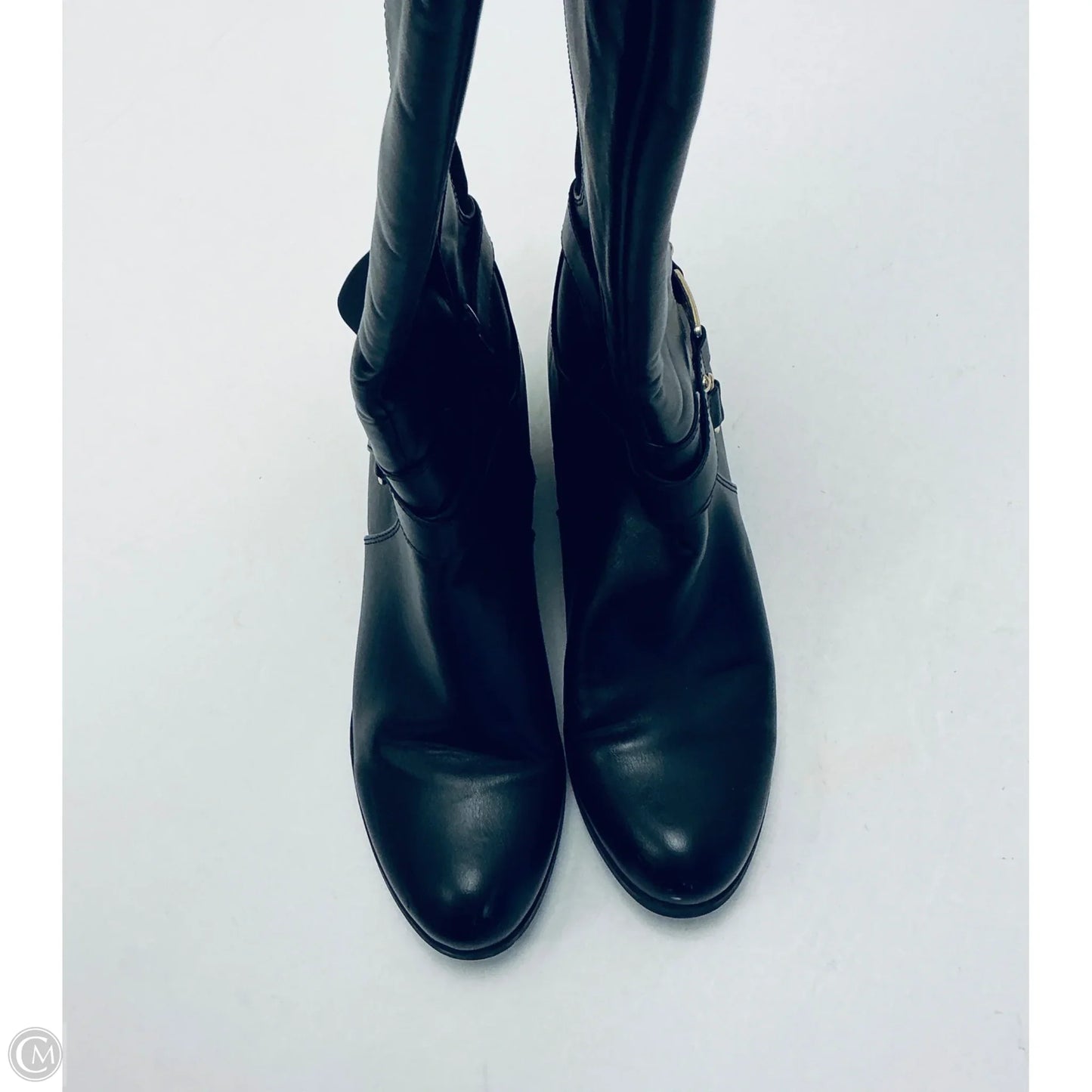 Boots Knee Flats By Liz Claiborne In Black, Size: 6.5