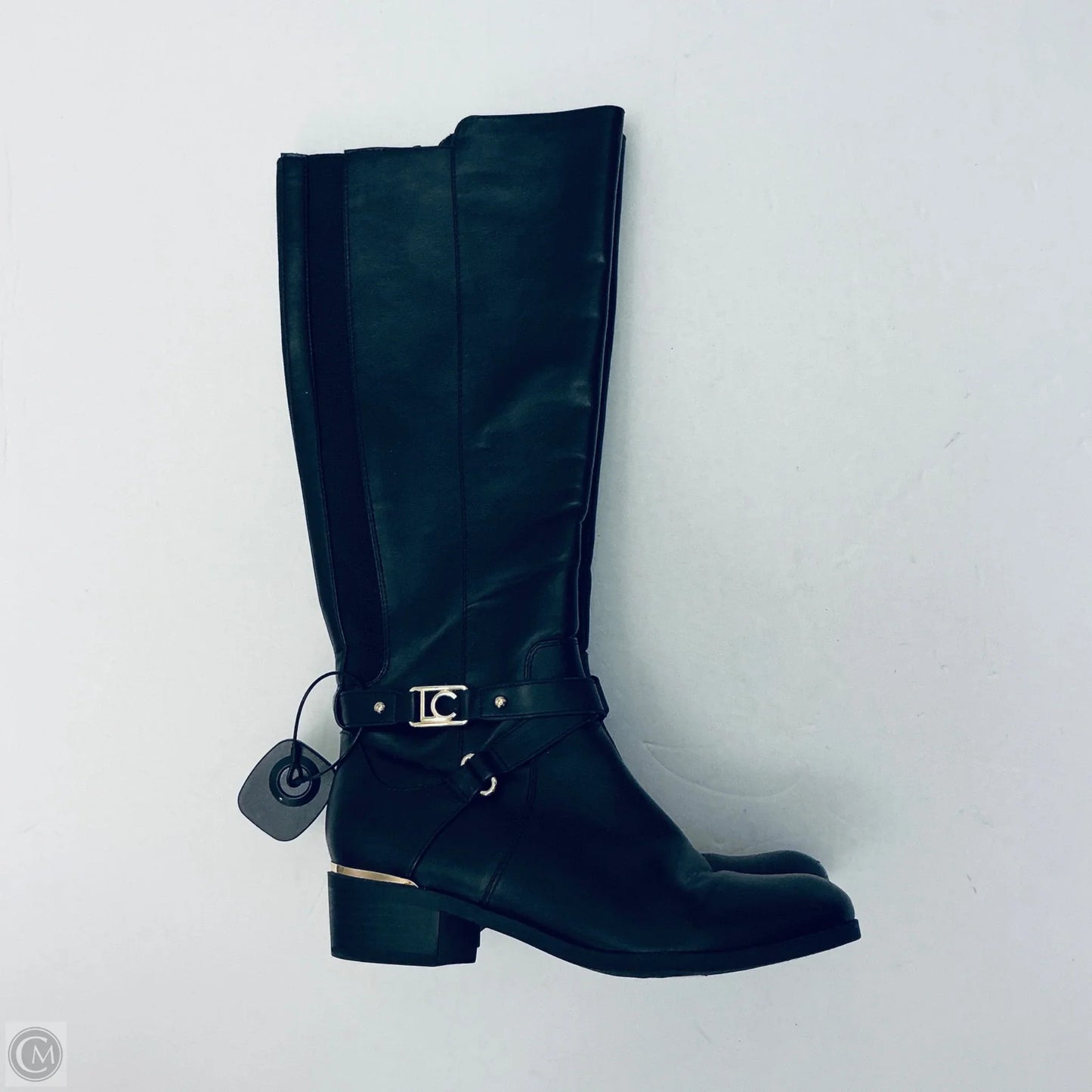 Boots Knee Flats By Liz Claiborne In Black, Size: 6.5